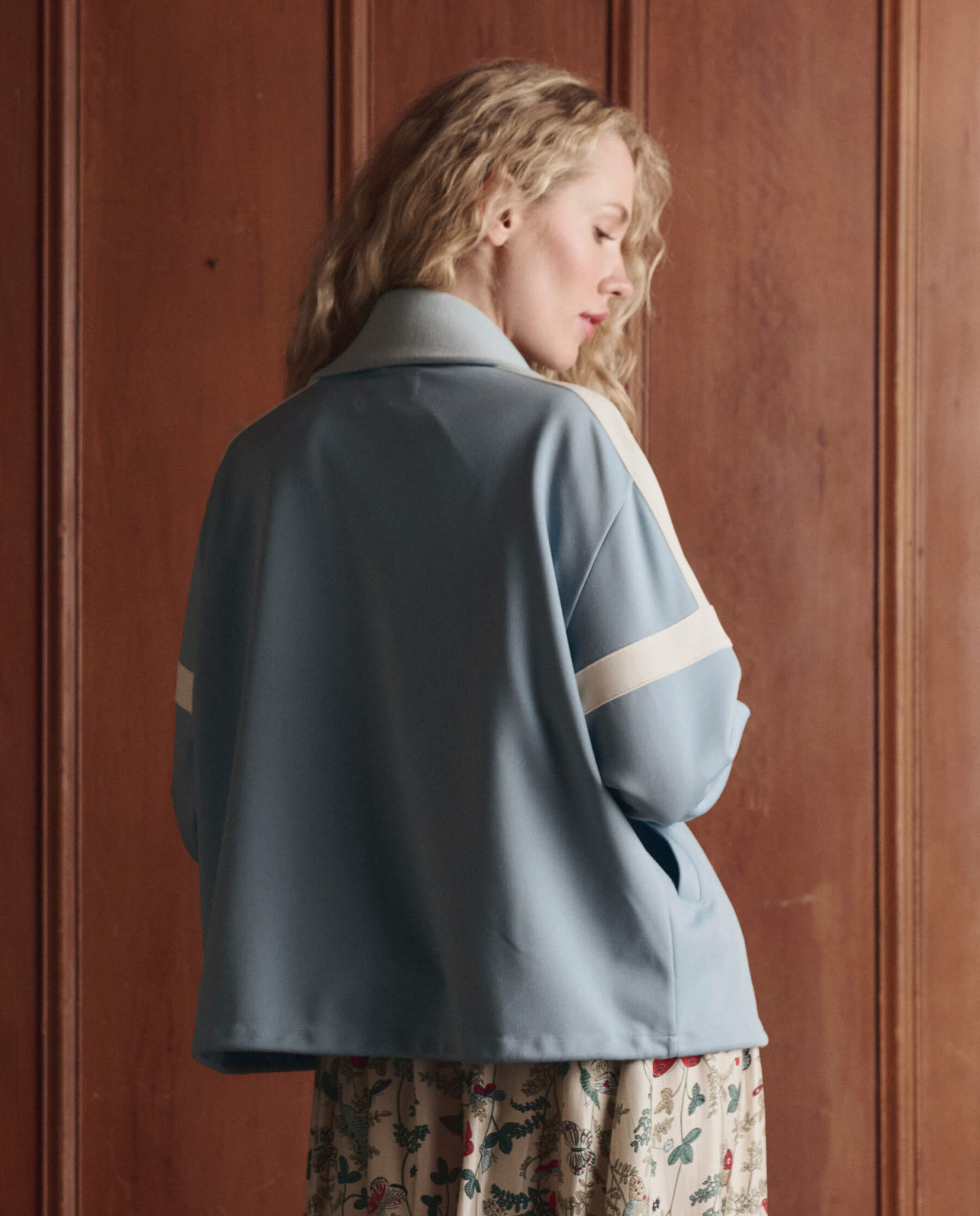 The Trainer Jacket. -- Robin Blue