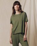 The Crop Tee. Solid -- Heritage Army
