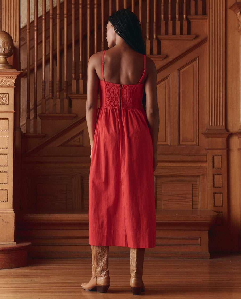The Verse Dress. -- Hot Red