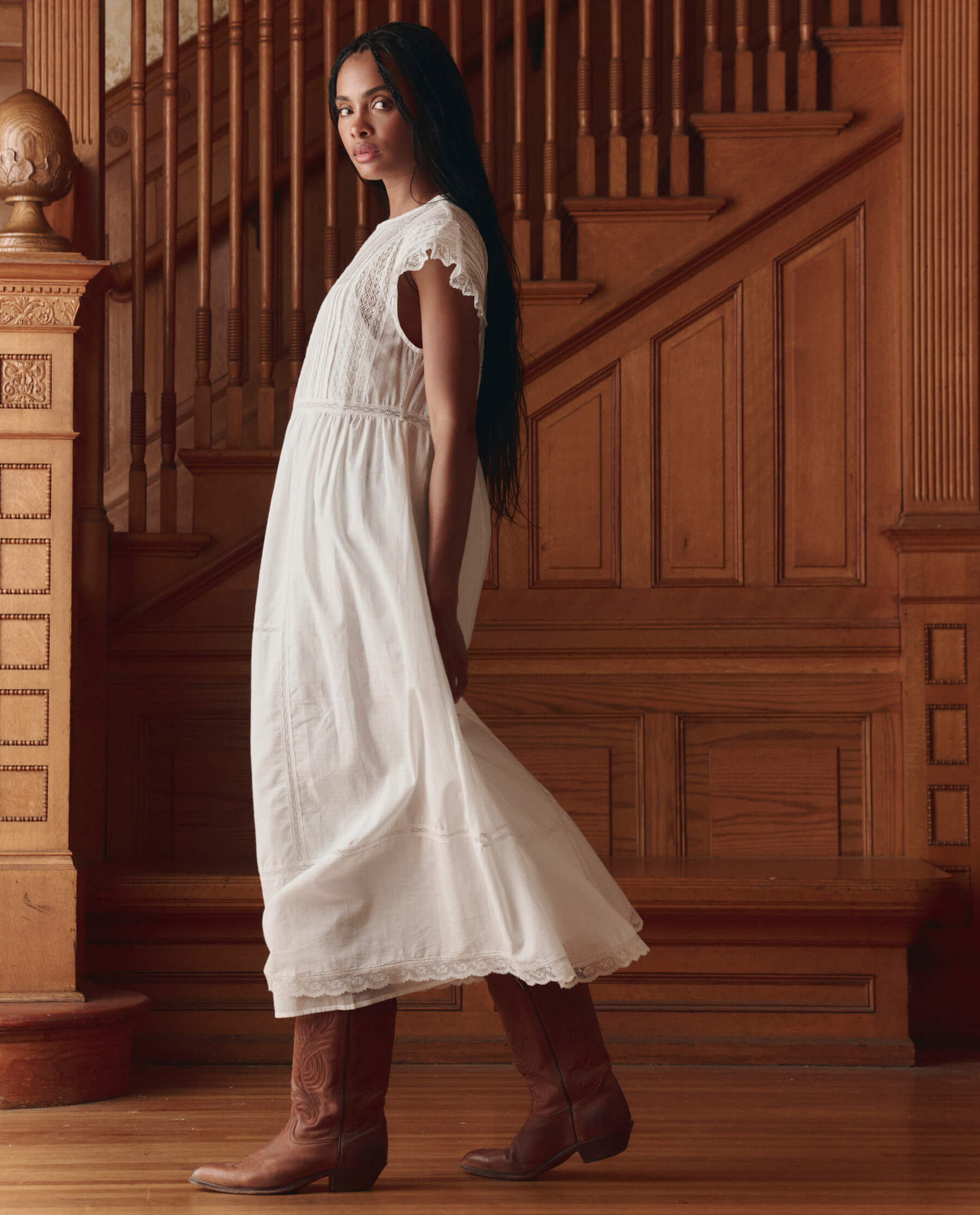 The Sonnet Dress. -- True White