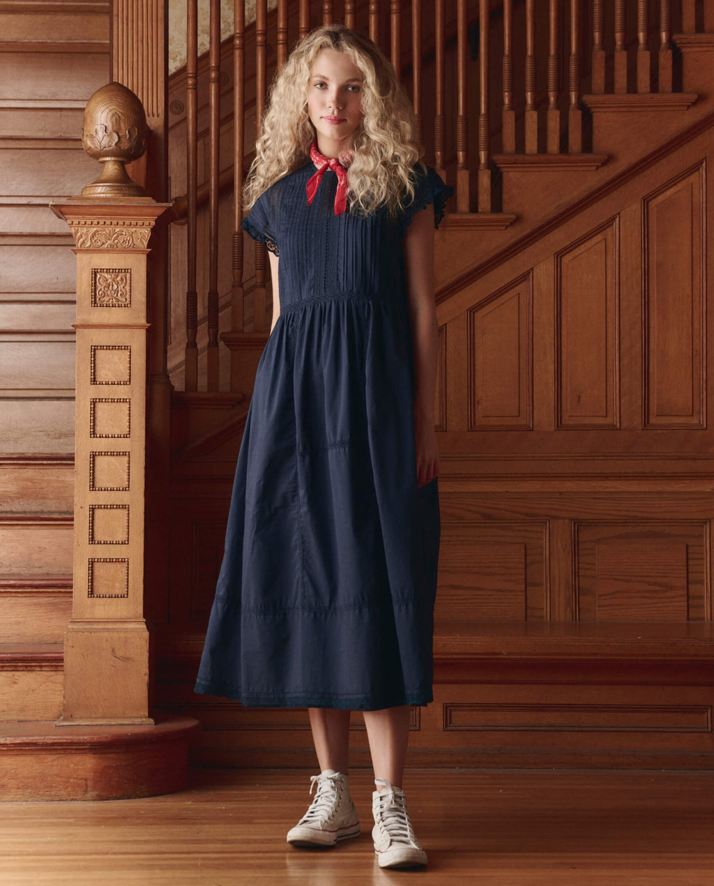 The Sonnet Dress. -- Navy