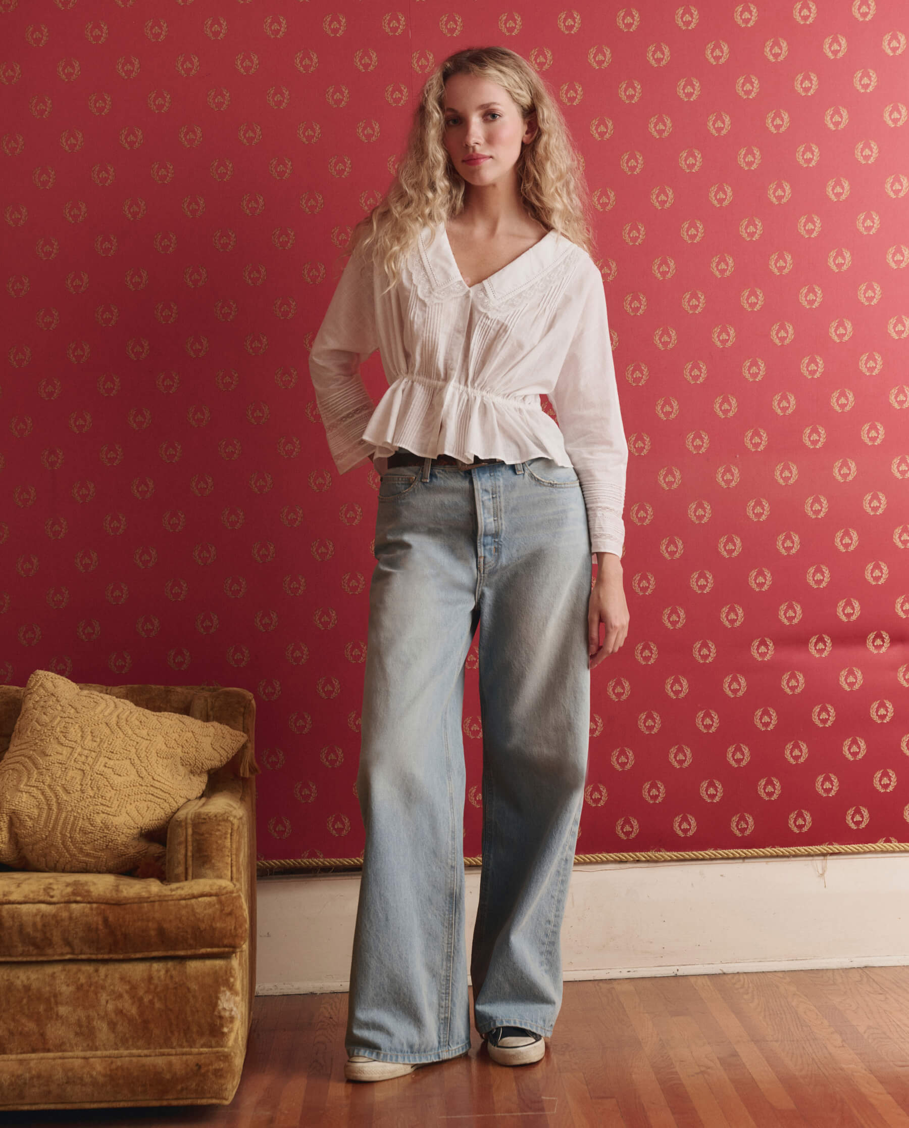 The Slouch Wide Leg Jean. -- Tidal Wash