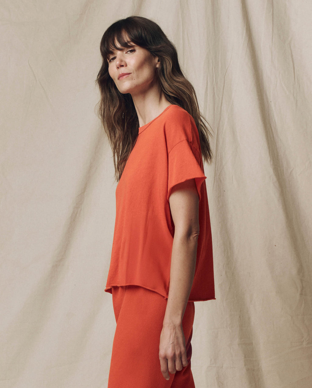 The Crop Tee. Solid -- Desert Clay