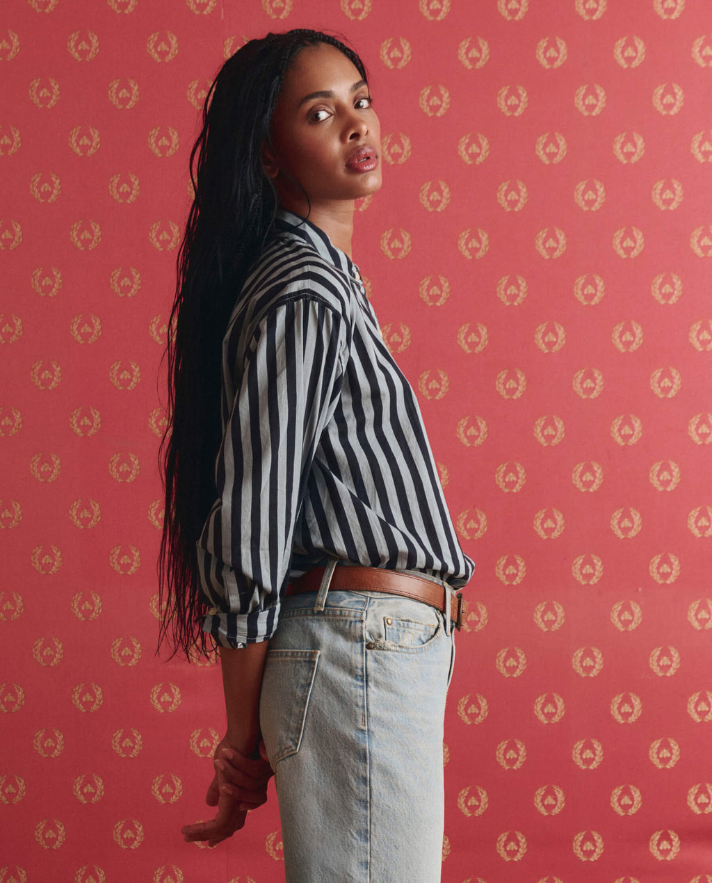 The Daily Button Up. -- Blue Club Stripe