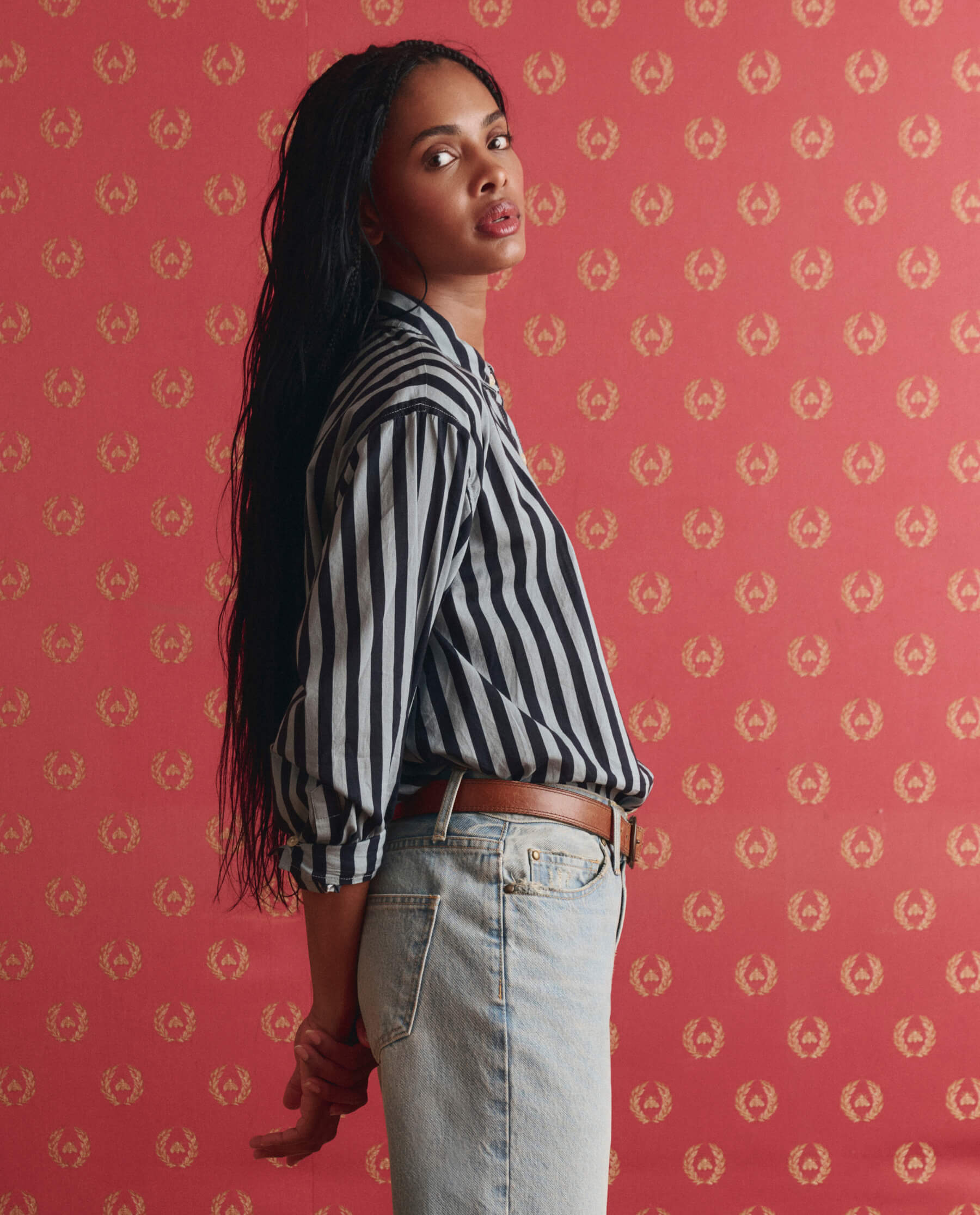 The Daily Button Up. -- Blue Club Stripe