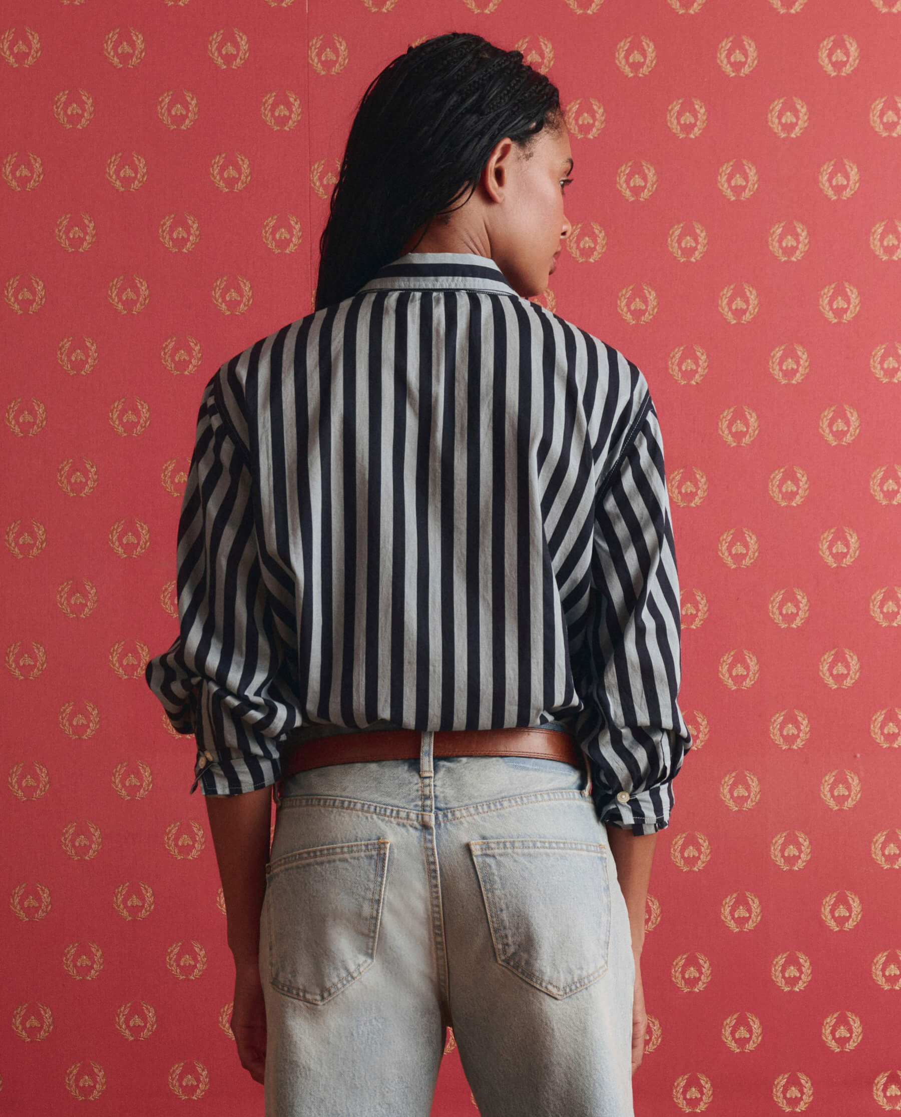 The Daily Button Up. -- Blue Club Stripe