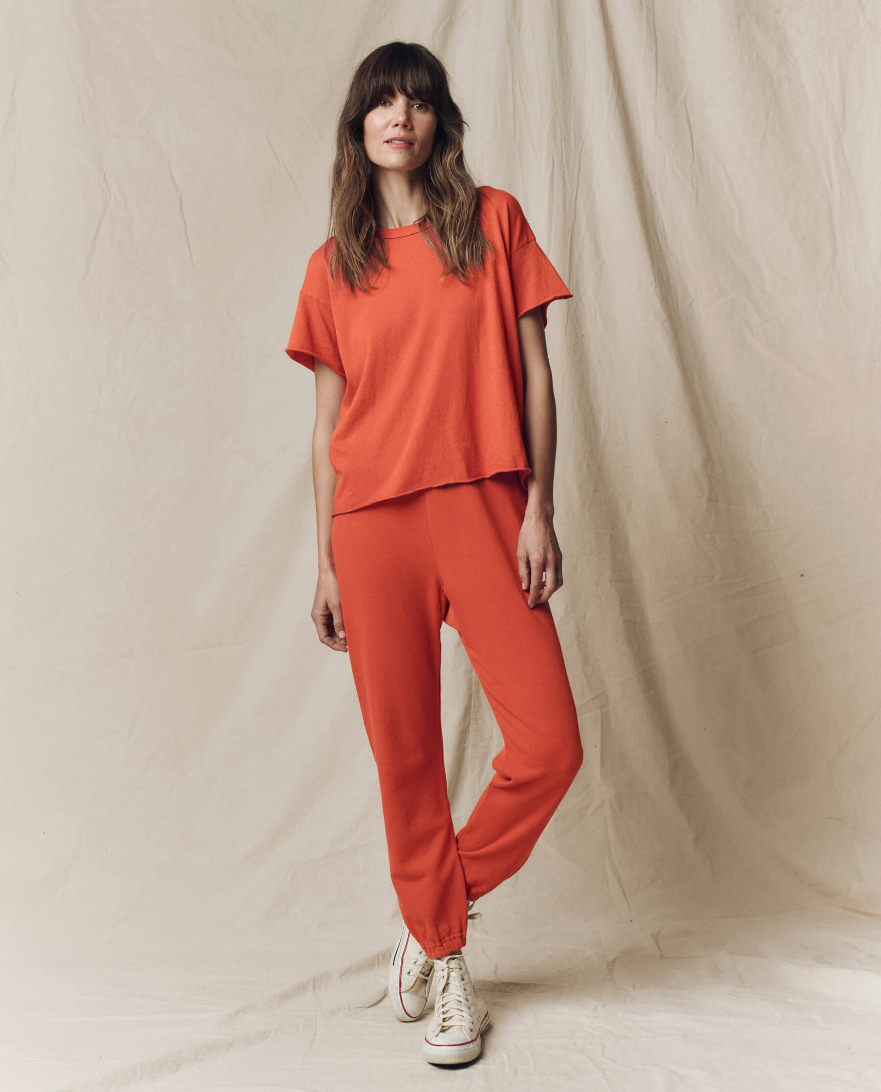 The Crop Tee. Solid -- Desert Clay