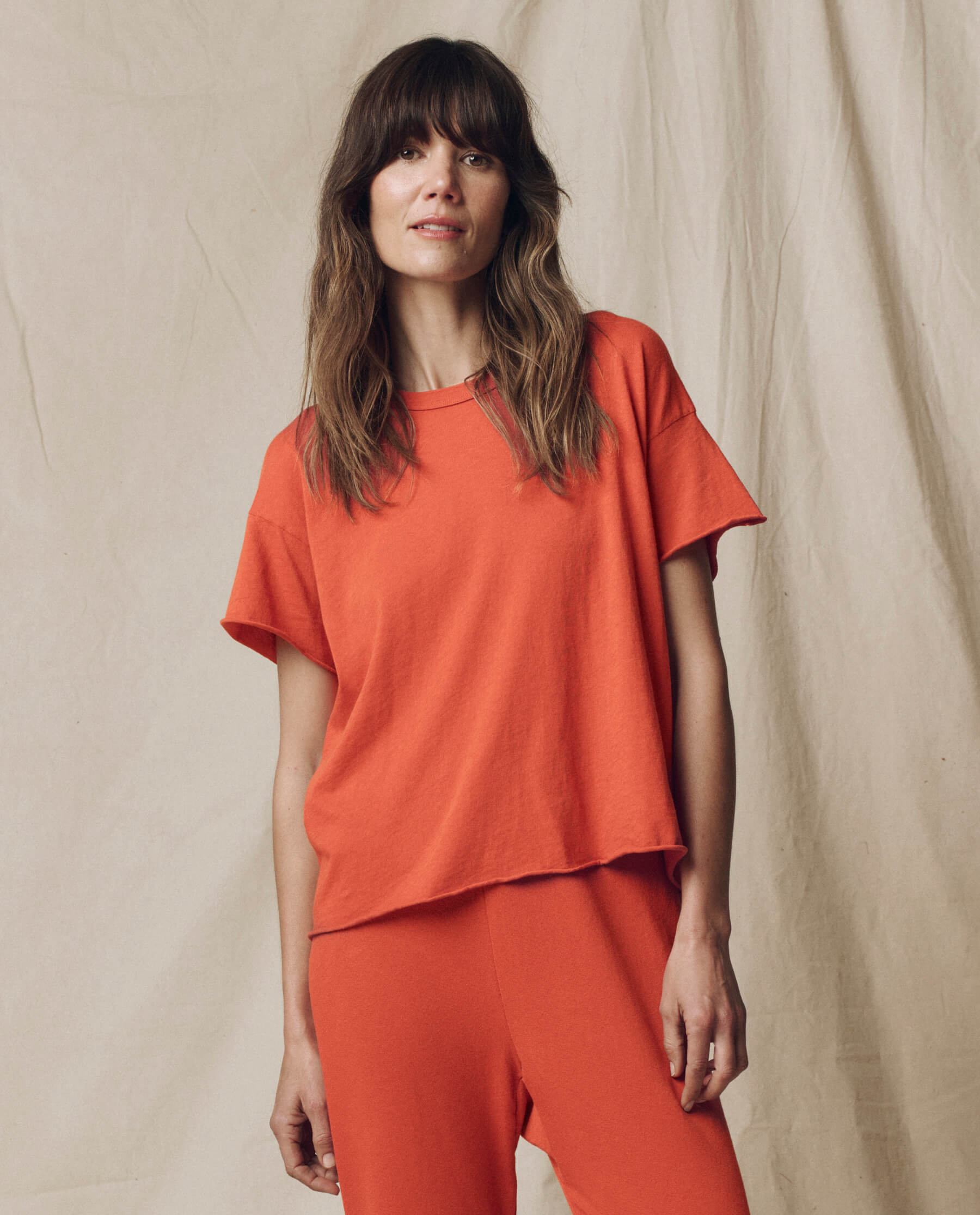 The Crop Tee. Solid -- Desert Clay