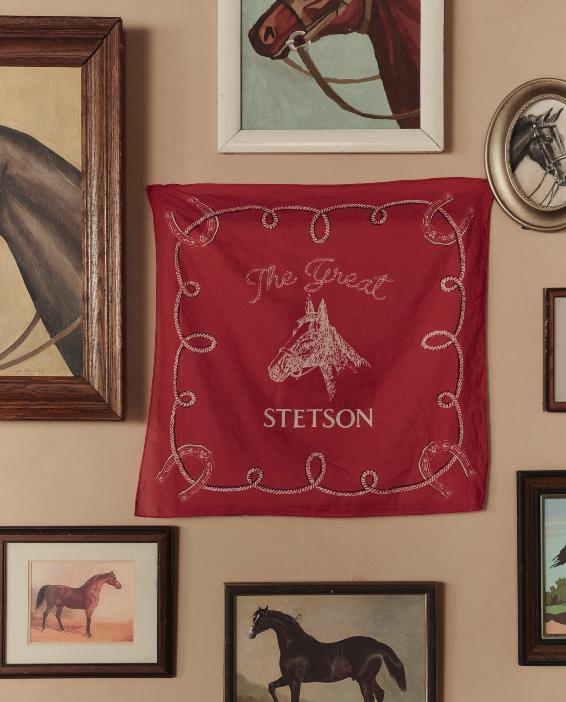 The Stetson Western Bandana. -- Red