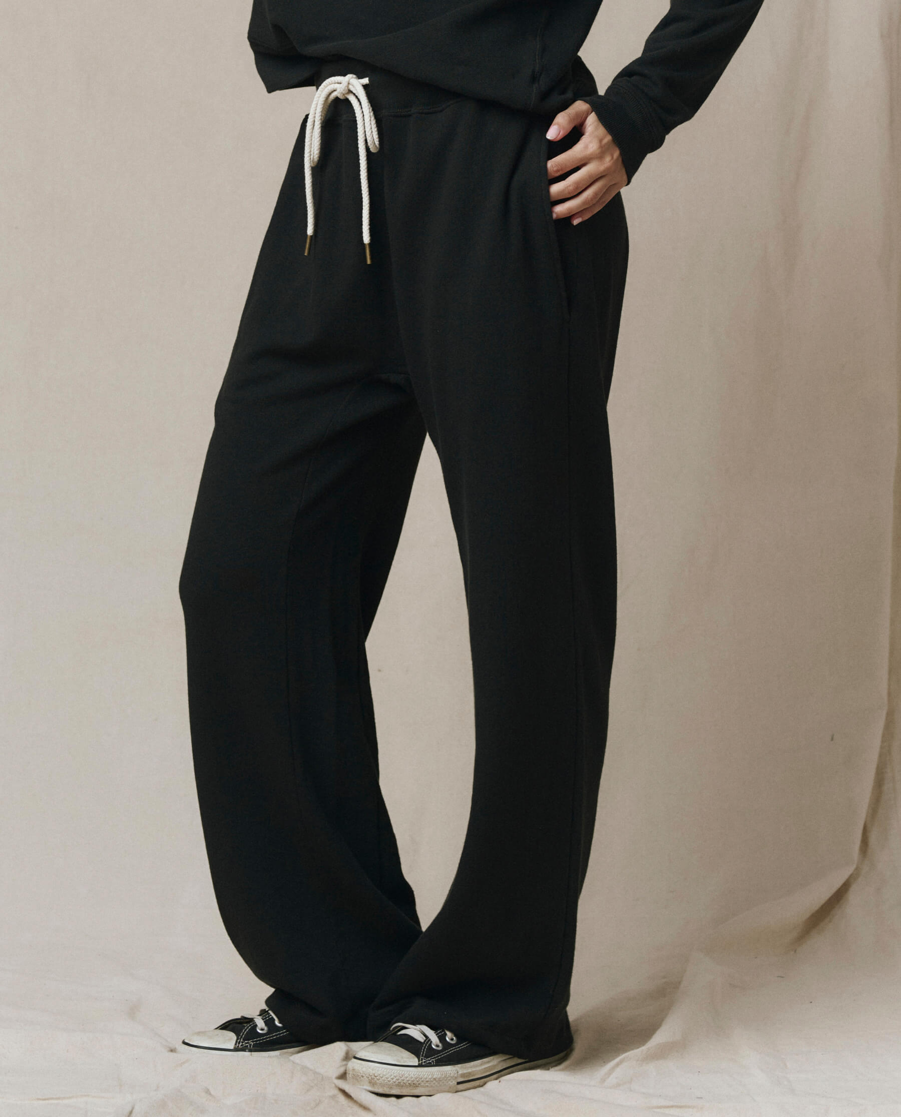 The Horseshoe Sweatpant. Solid -- Almost Black