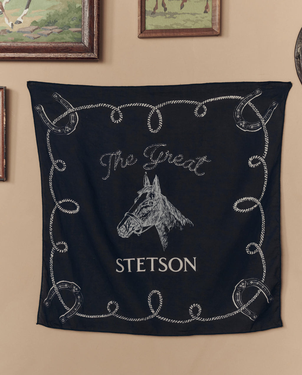 The Stetson Western Bandana. -- Navy