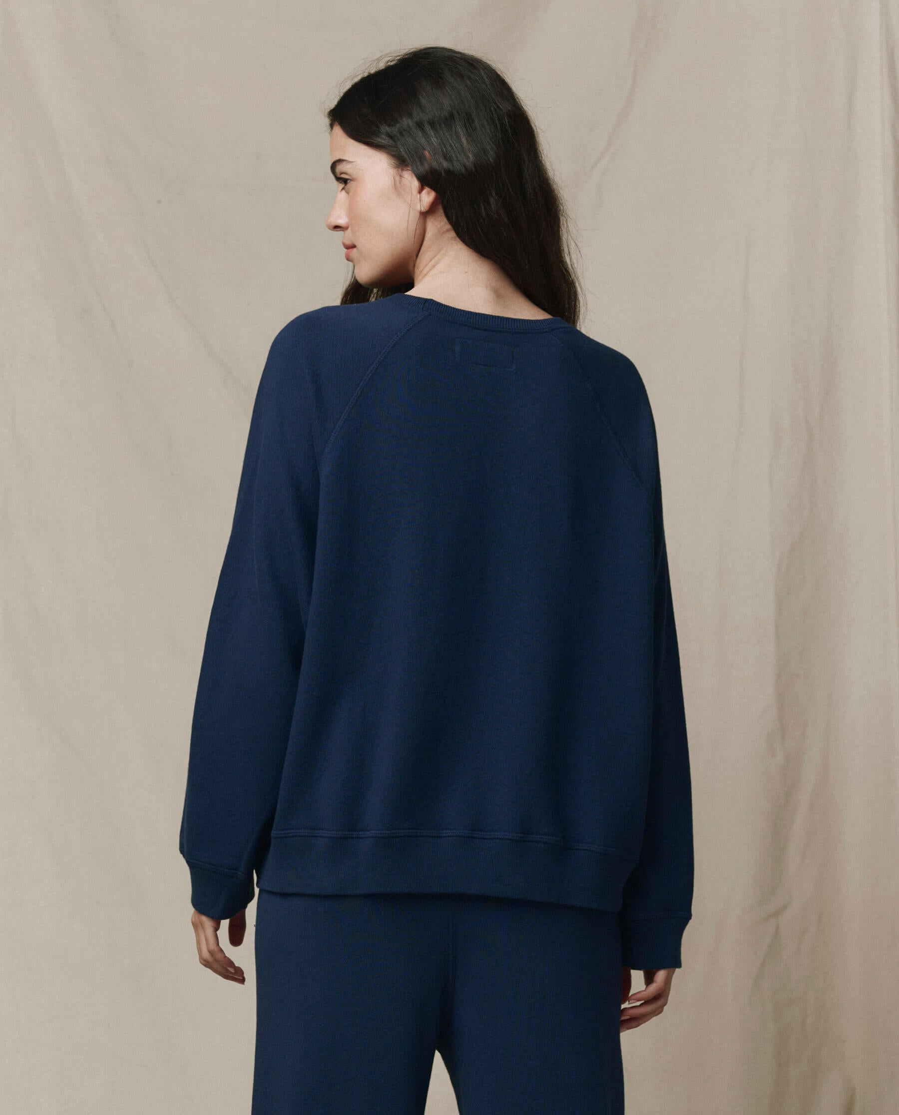 The Slouch Sweatshirt. Solid -- True Navy