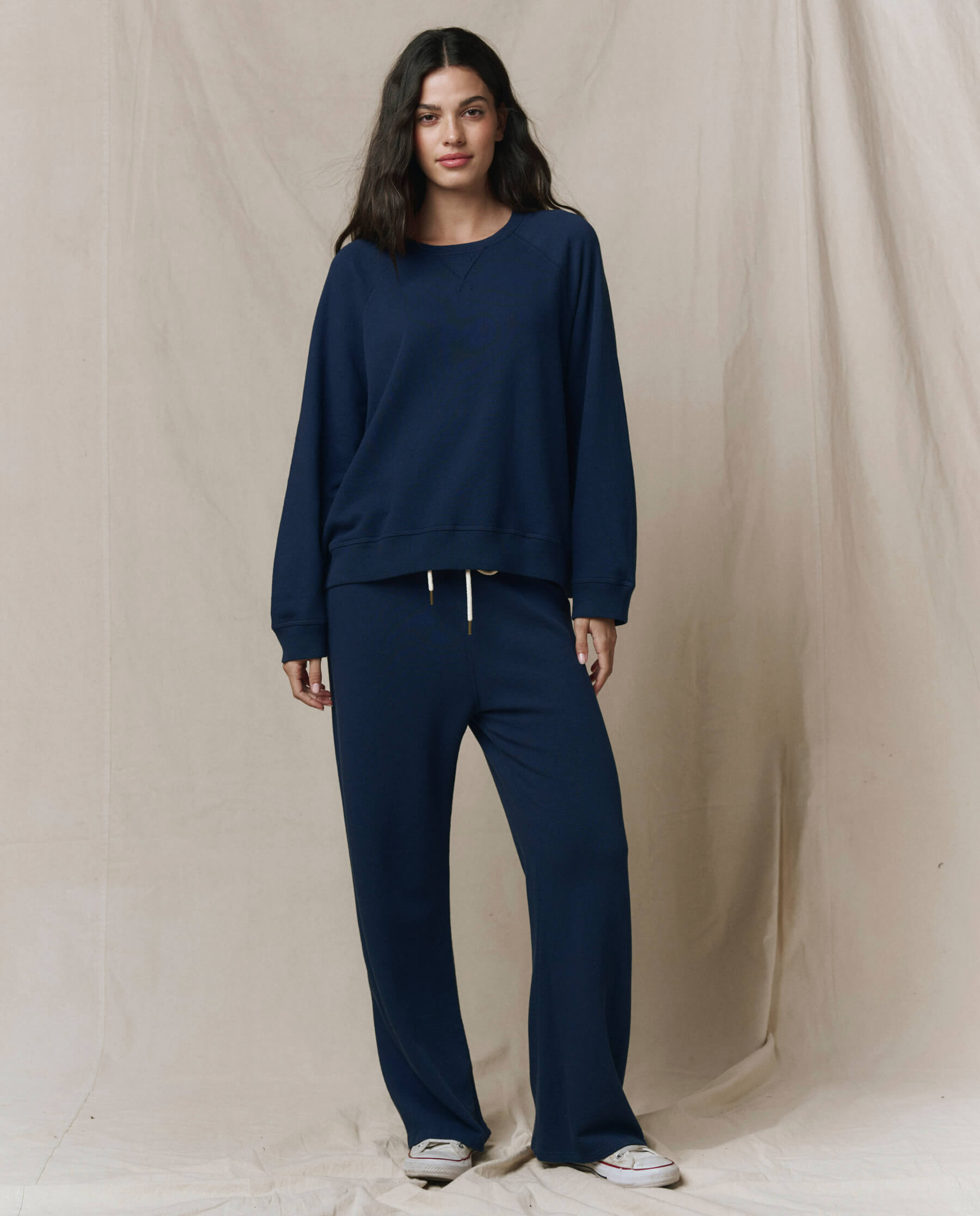 The Slouch Sweatshirt. Solid -- True Navy
