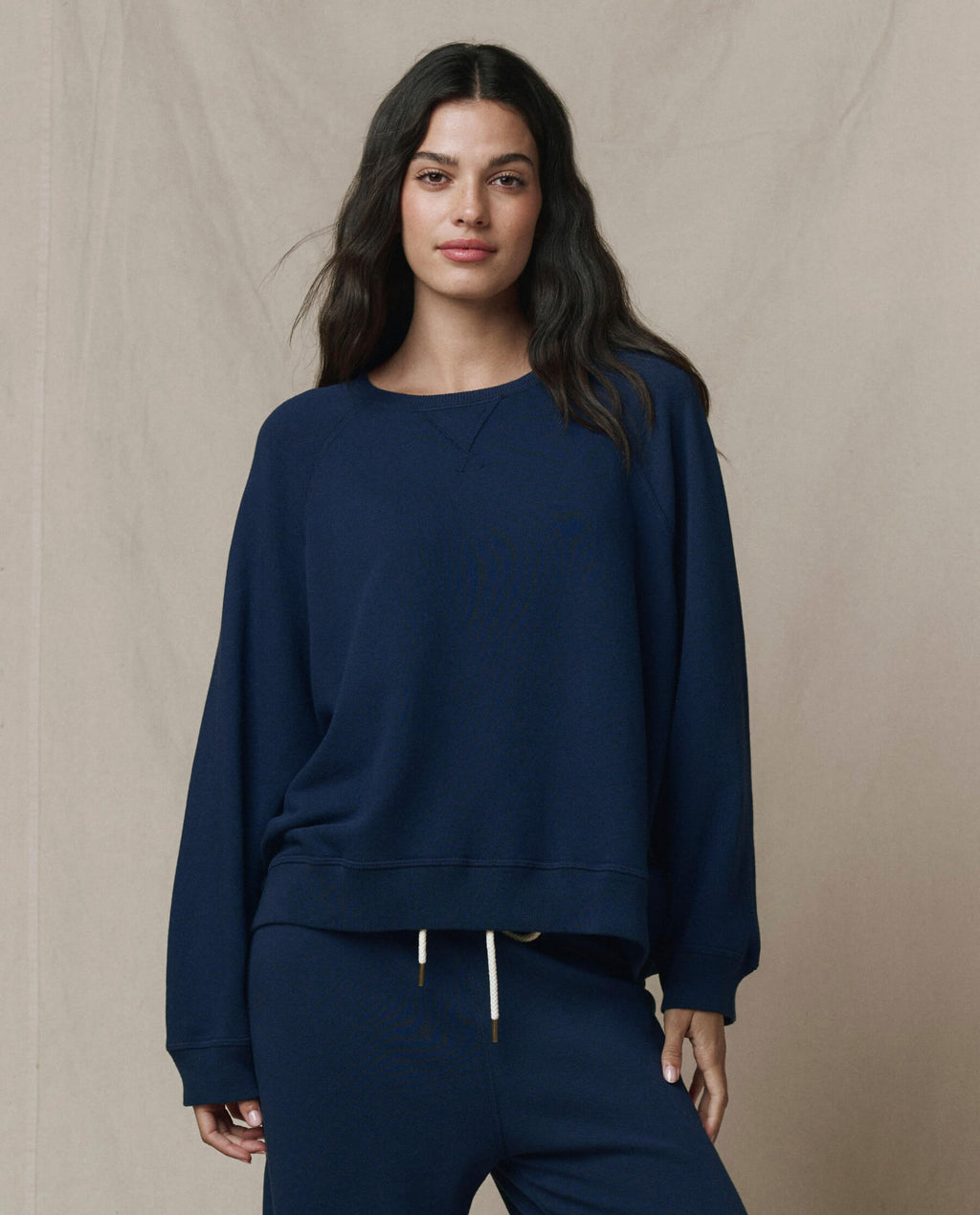 The Slouch Sweatshirt. Solid -- True Navy