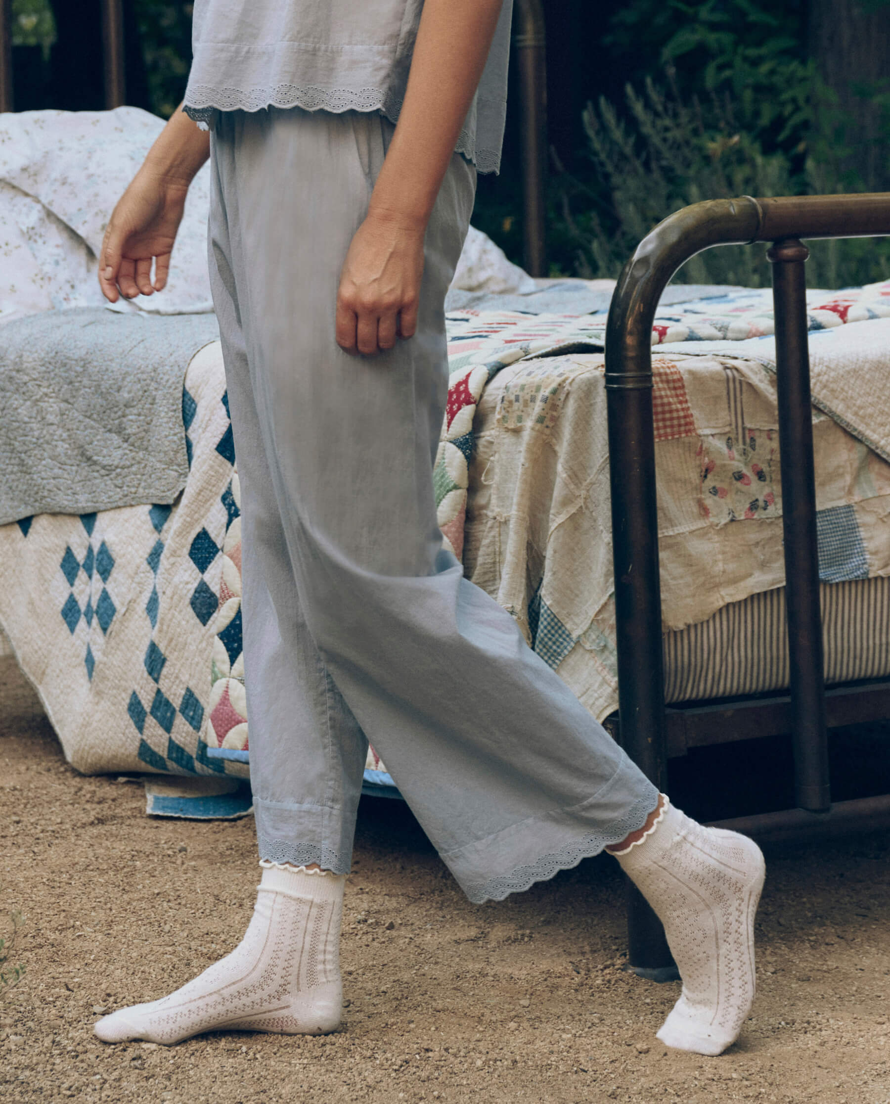 The Eyelet Easy Sleep Pant. -- Rainwater