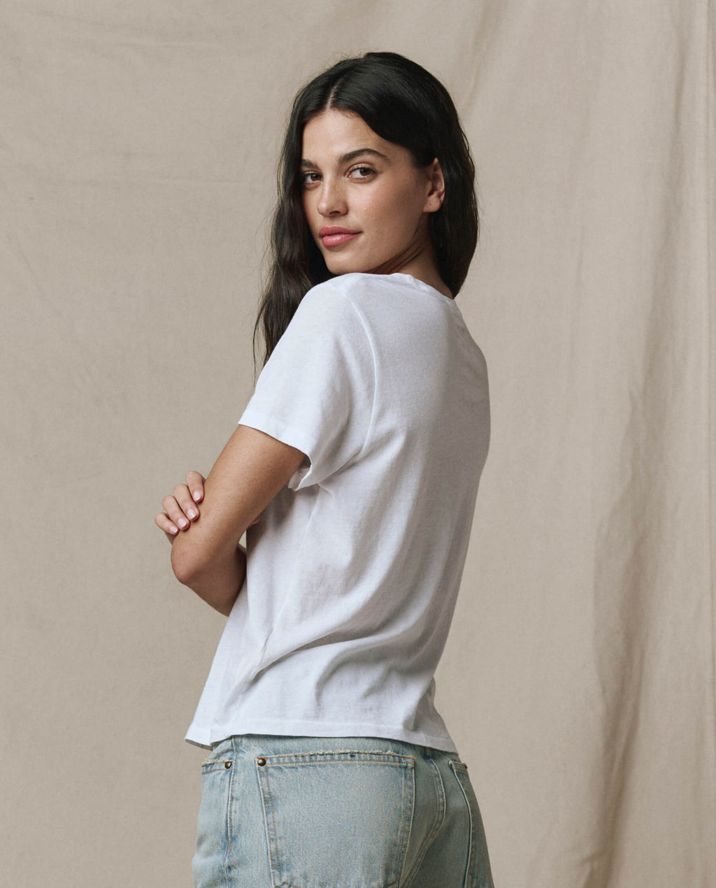 The Little Tee. Solid -- True White