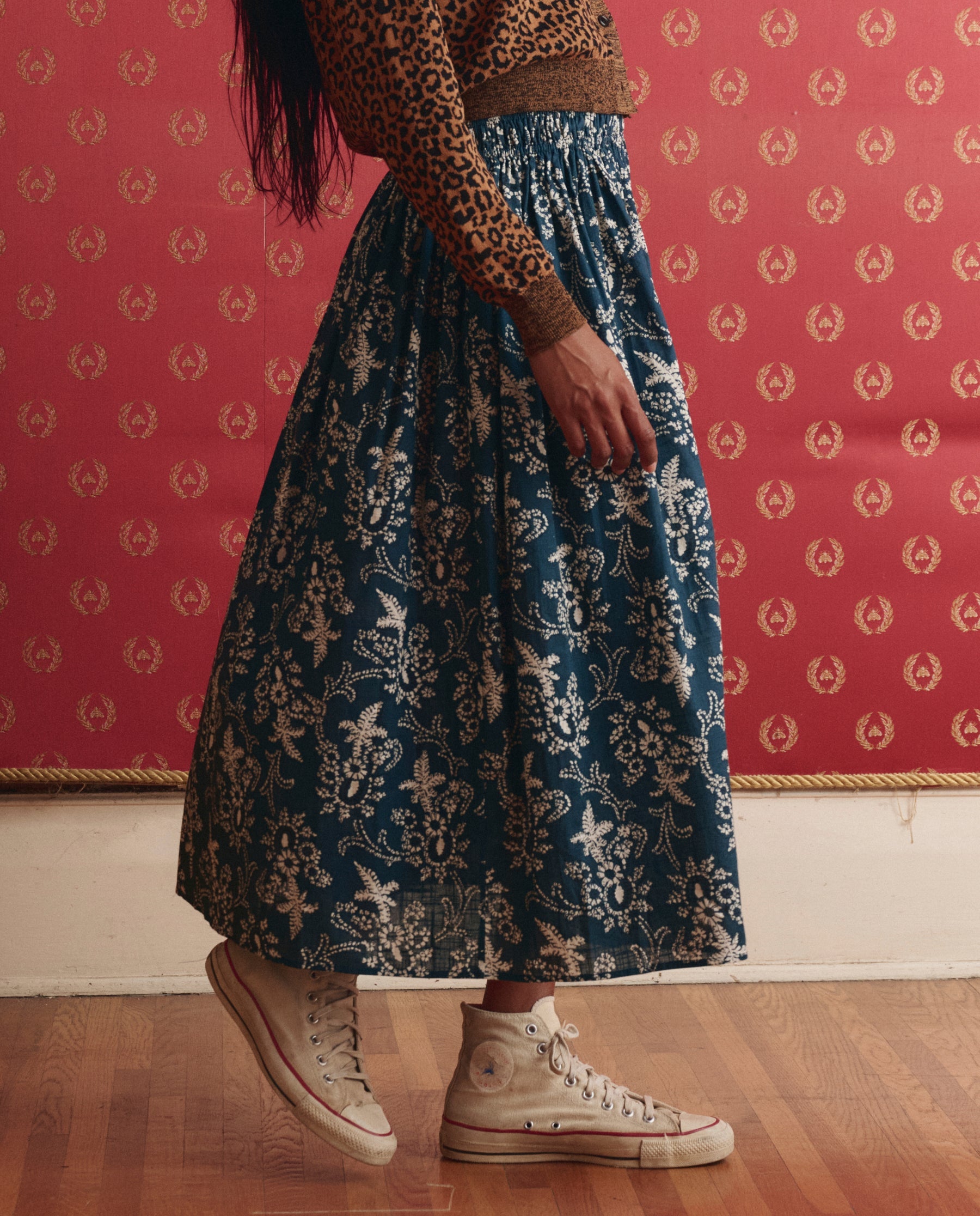 The Viola Skirt. -- Indigo Bandana