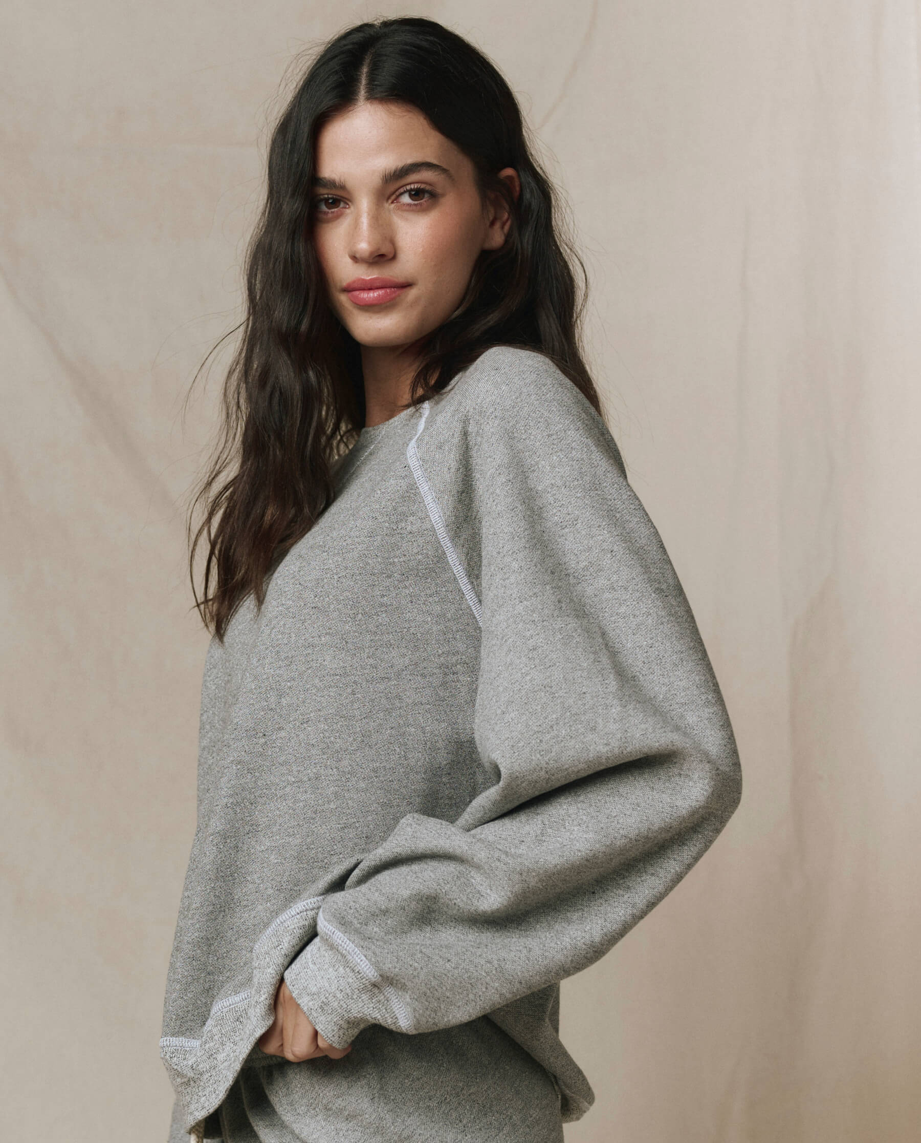 The Slouch Sweatshirt. Solid -- Varsity Grey
