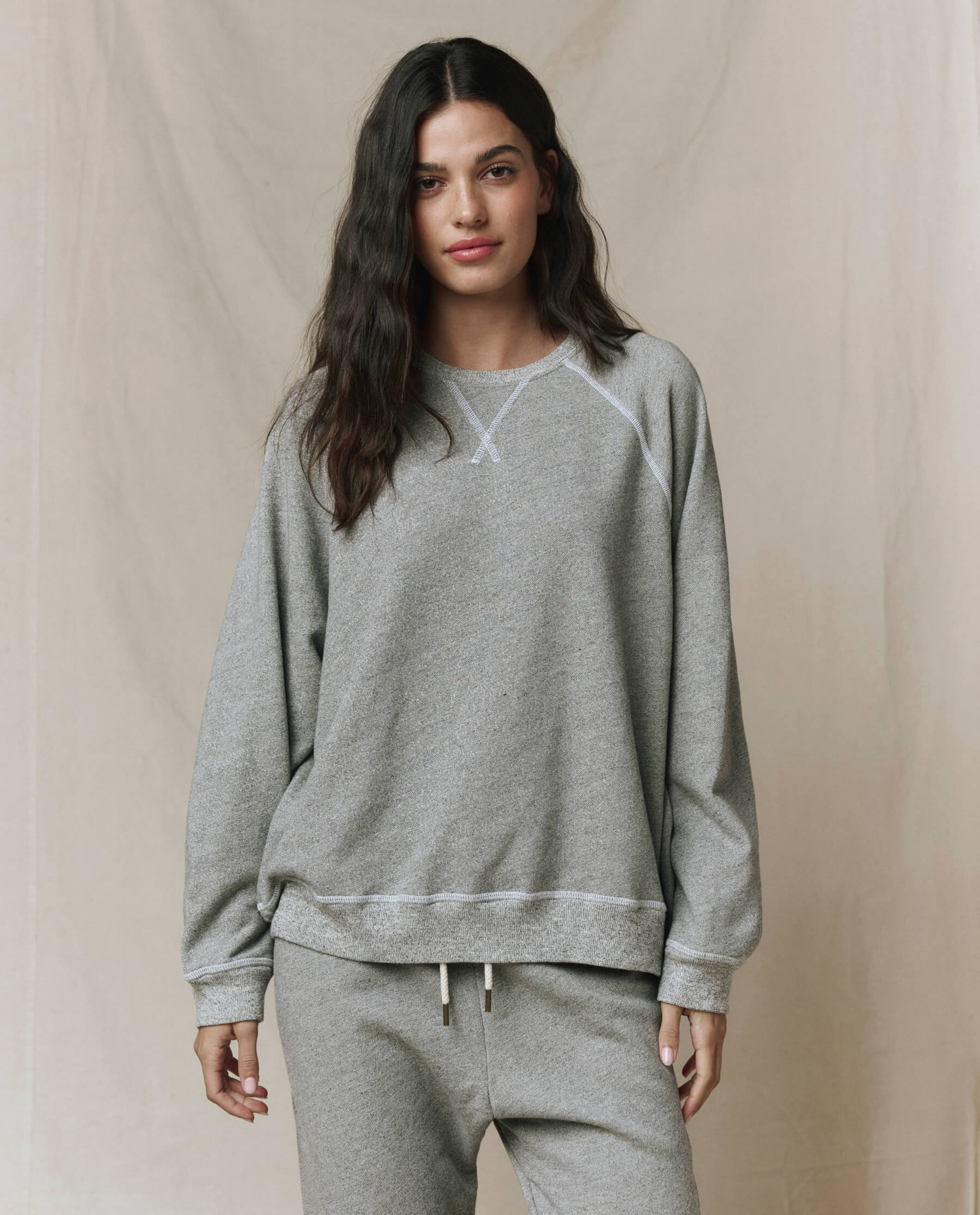 The Slouch Sweatshirt. Solid -- Varsity Grey