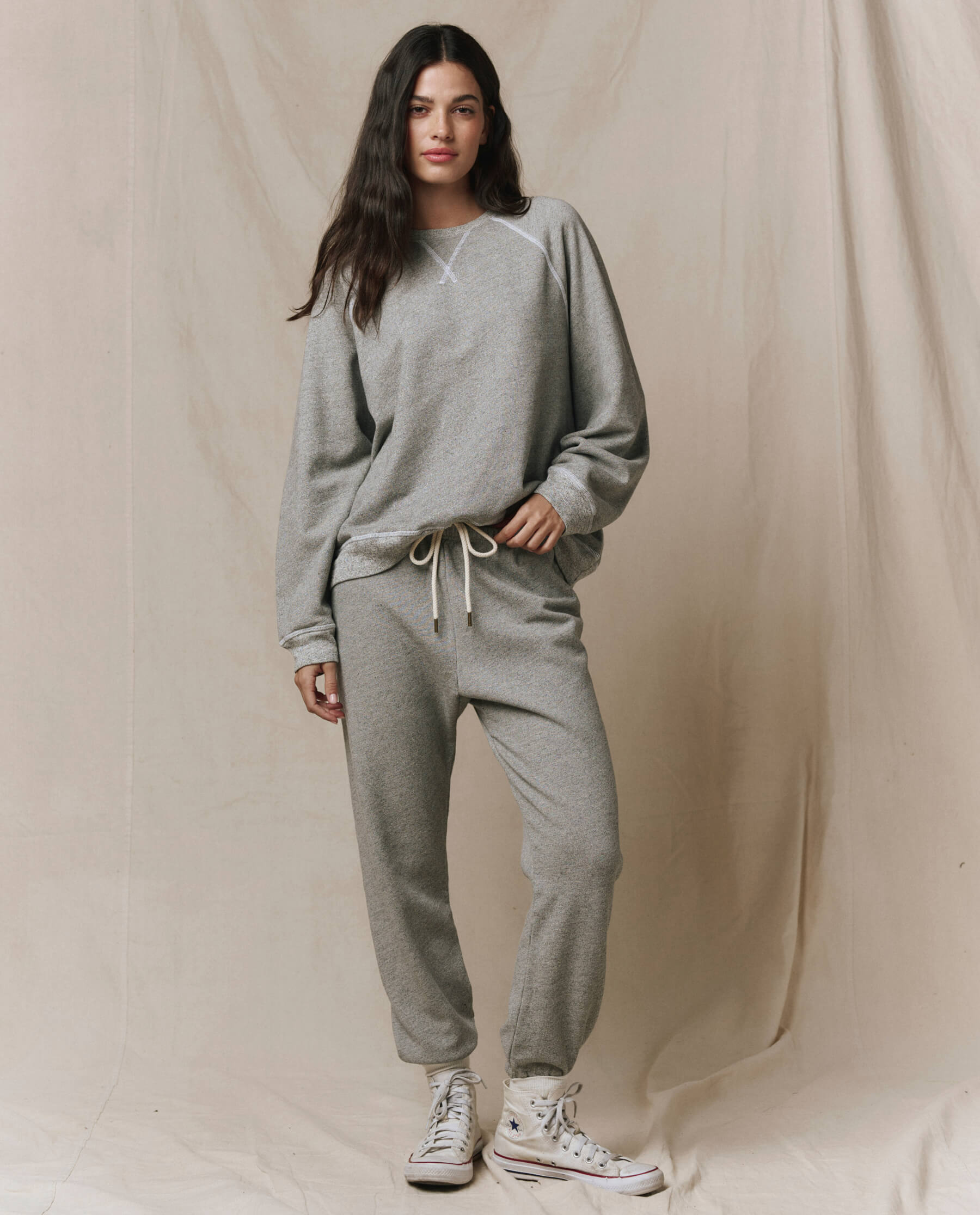 The Slouch Sweatshirt. Solid -- Varsity Grey