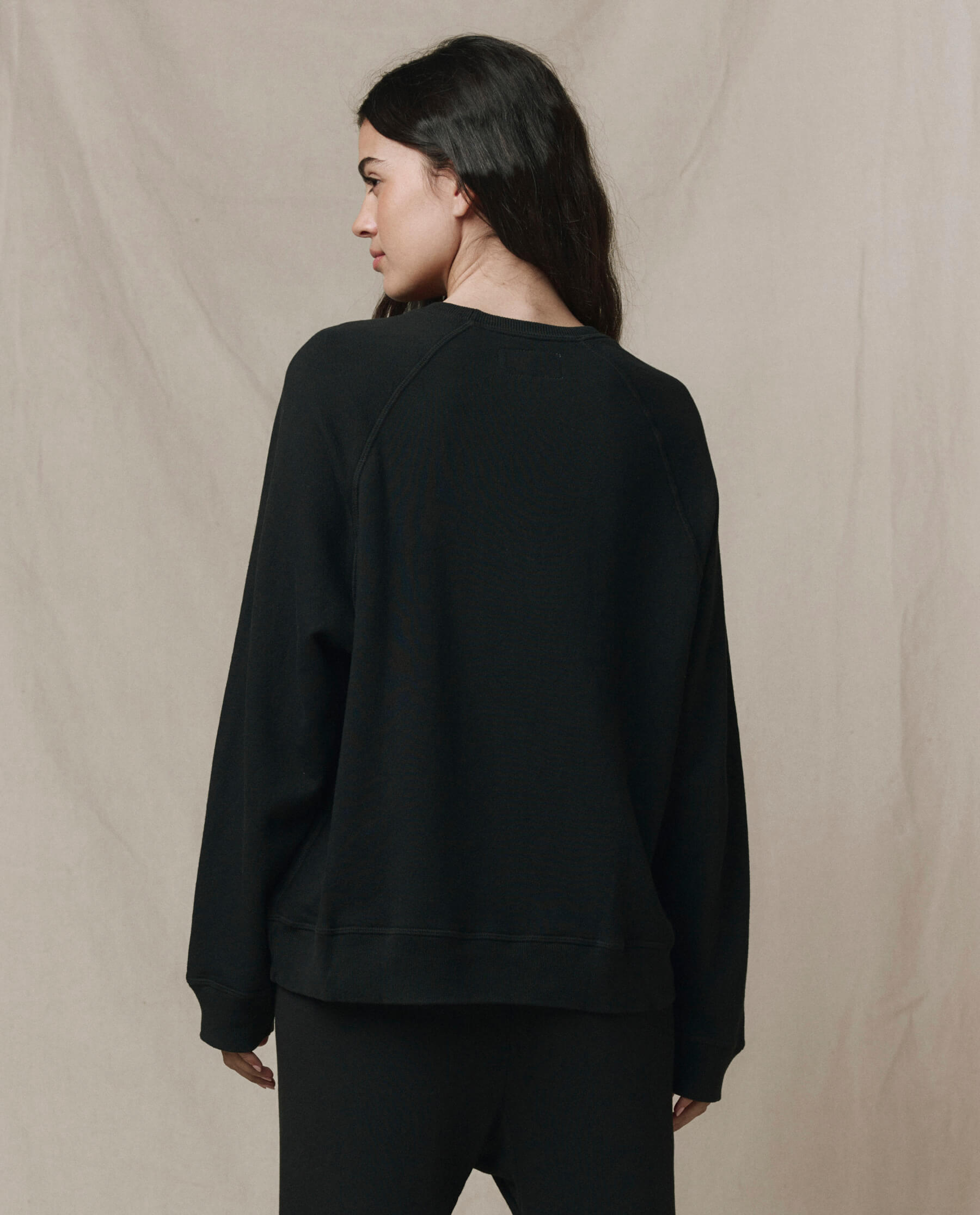 The Slouch Sweatshirt. Solid -- Almost Black
