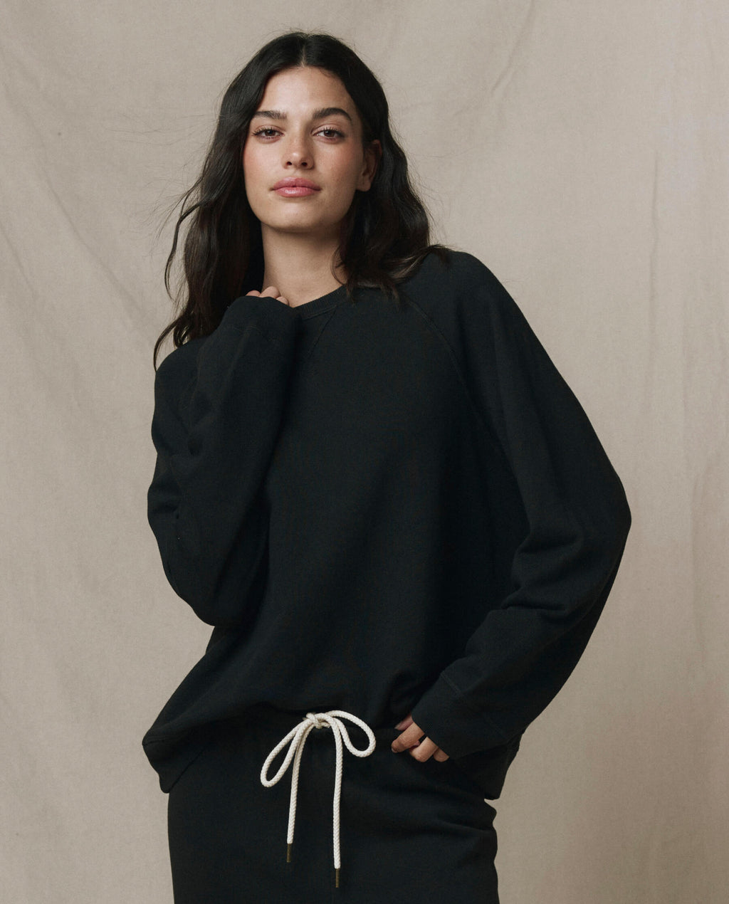 The Slouch Sweatshirt. Solid -- Almost Black