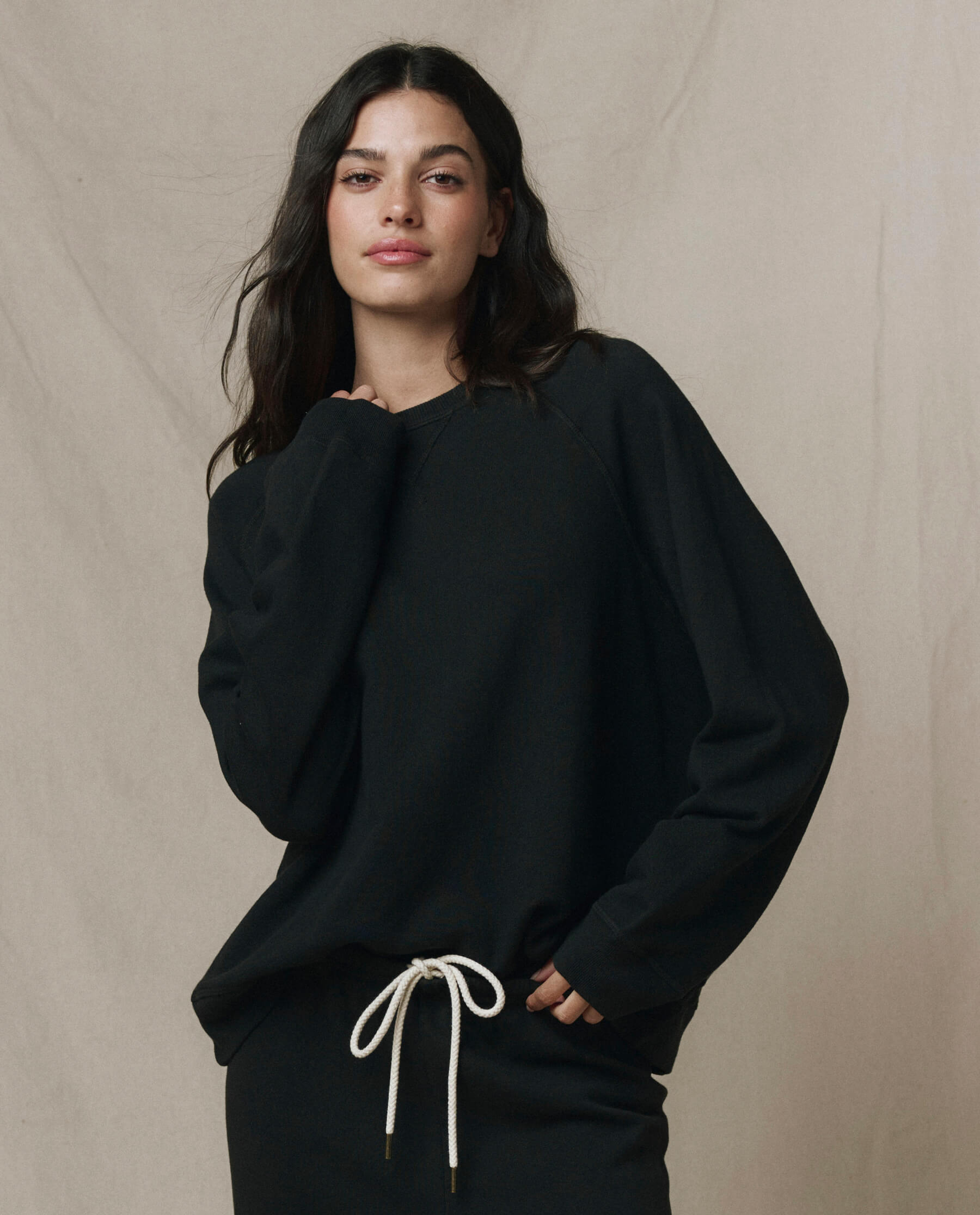 The Slouch Sweatshirt. Solid -- Almost Black