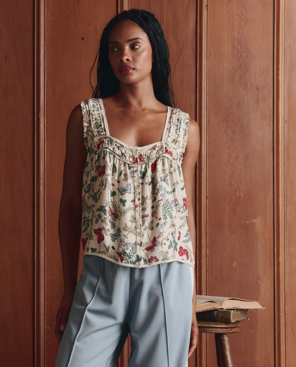 The Victorian Pleat Tank. -- Floating Butterfly