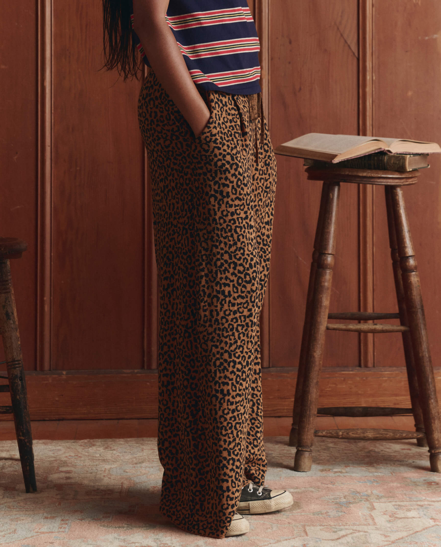 The Relaxed Trouser Pant. -- Leopard