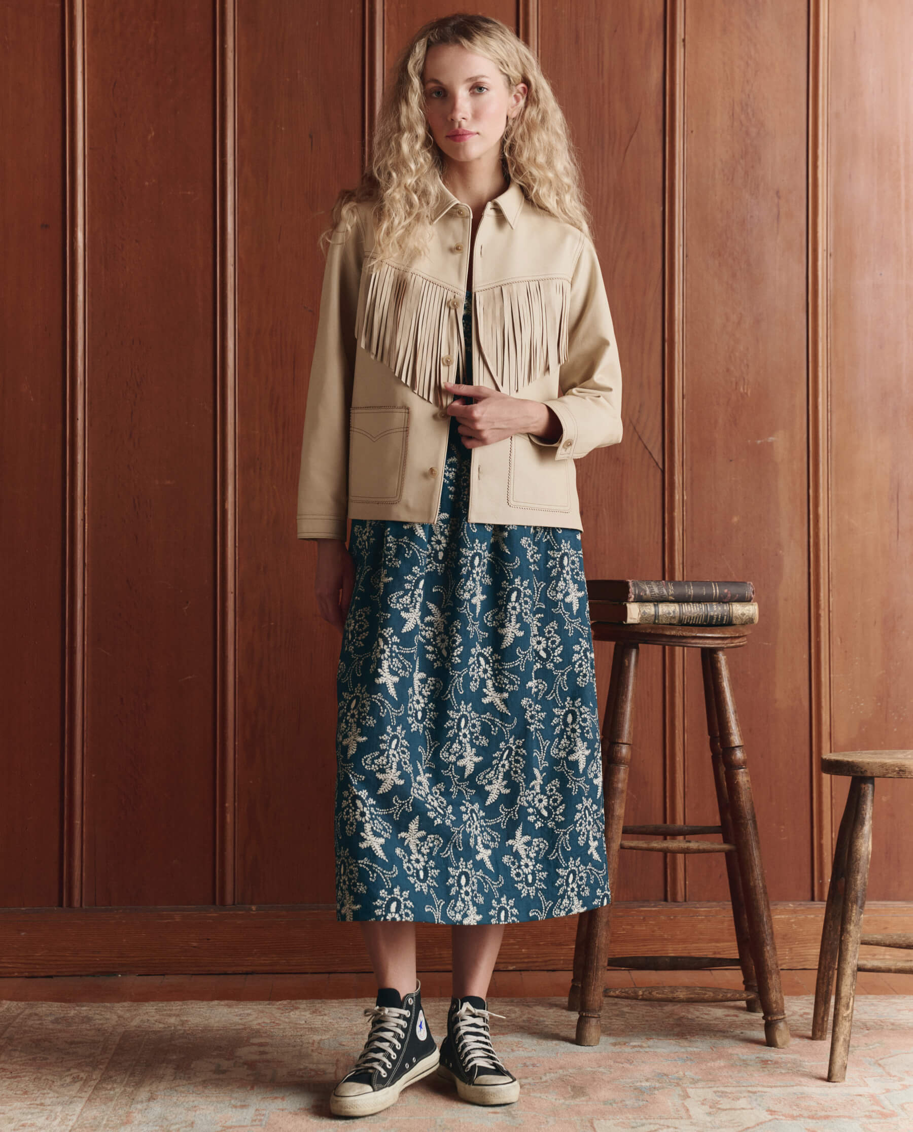 The Verse Dress. -- Indigo Bandana