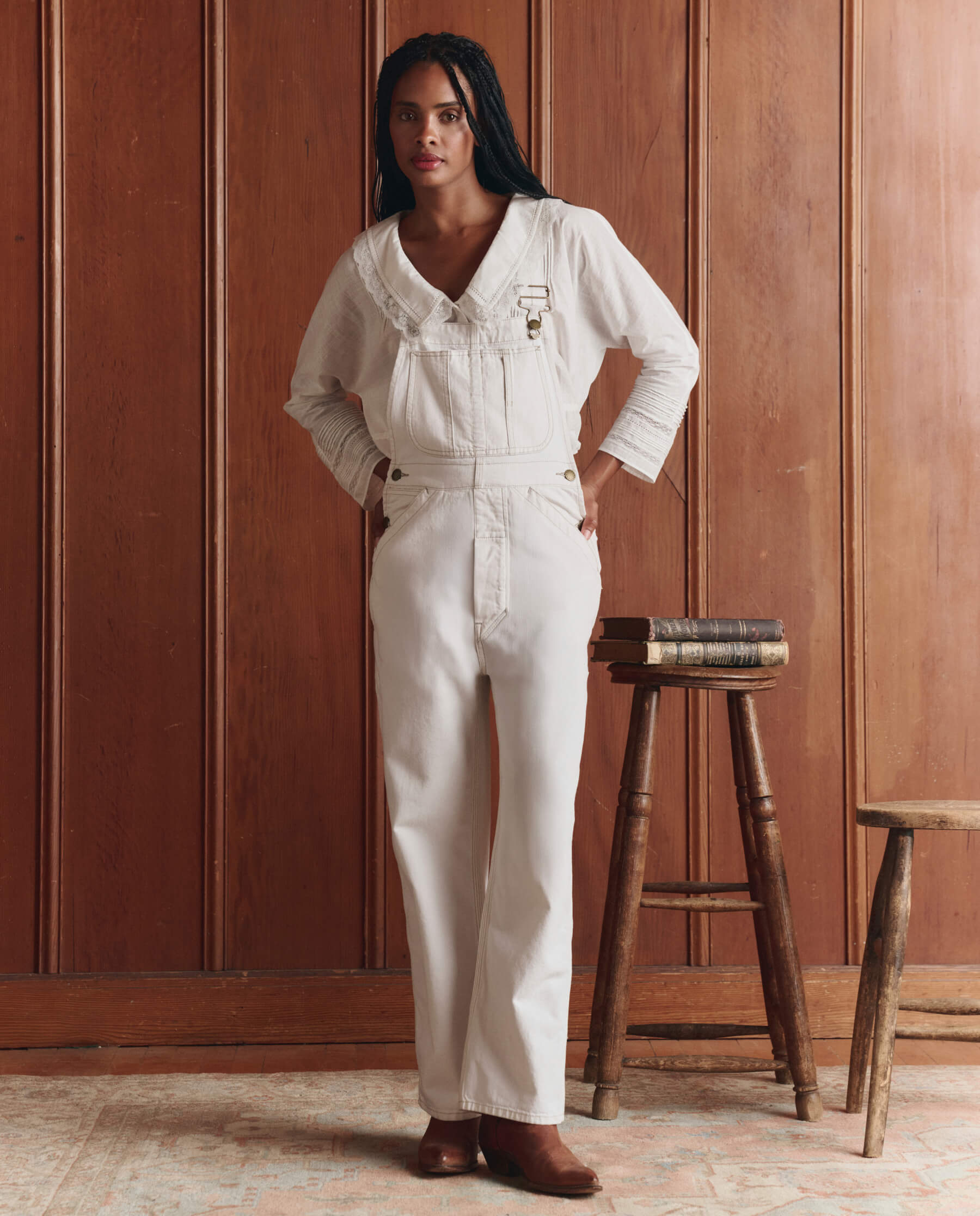 The Union Slim Overall. -- Washed White