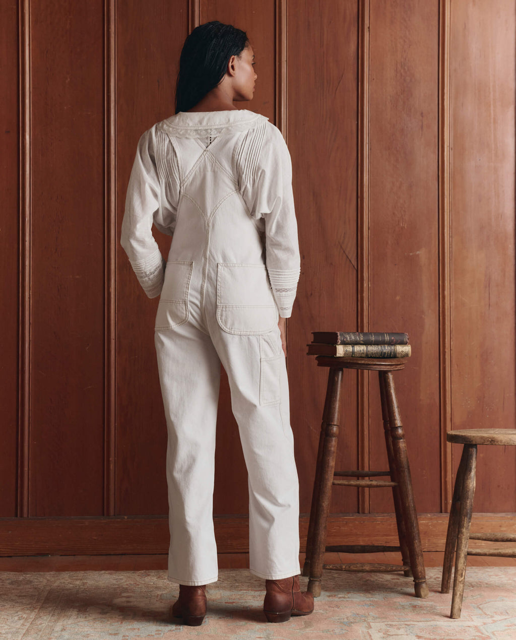 The Union Slim Overall. -- Washed White
