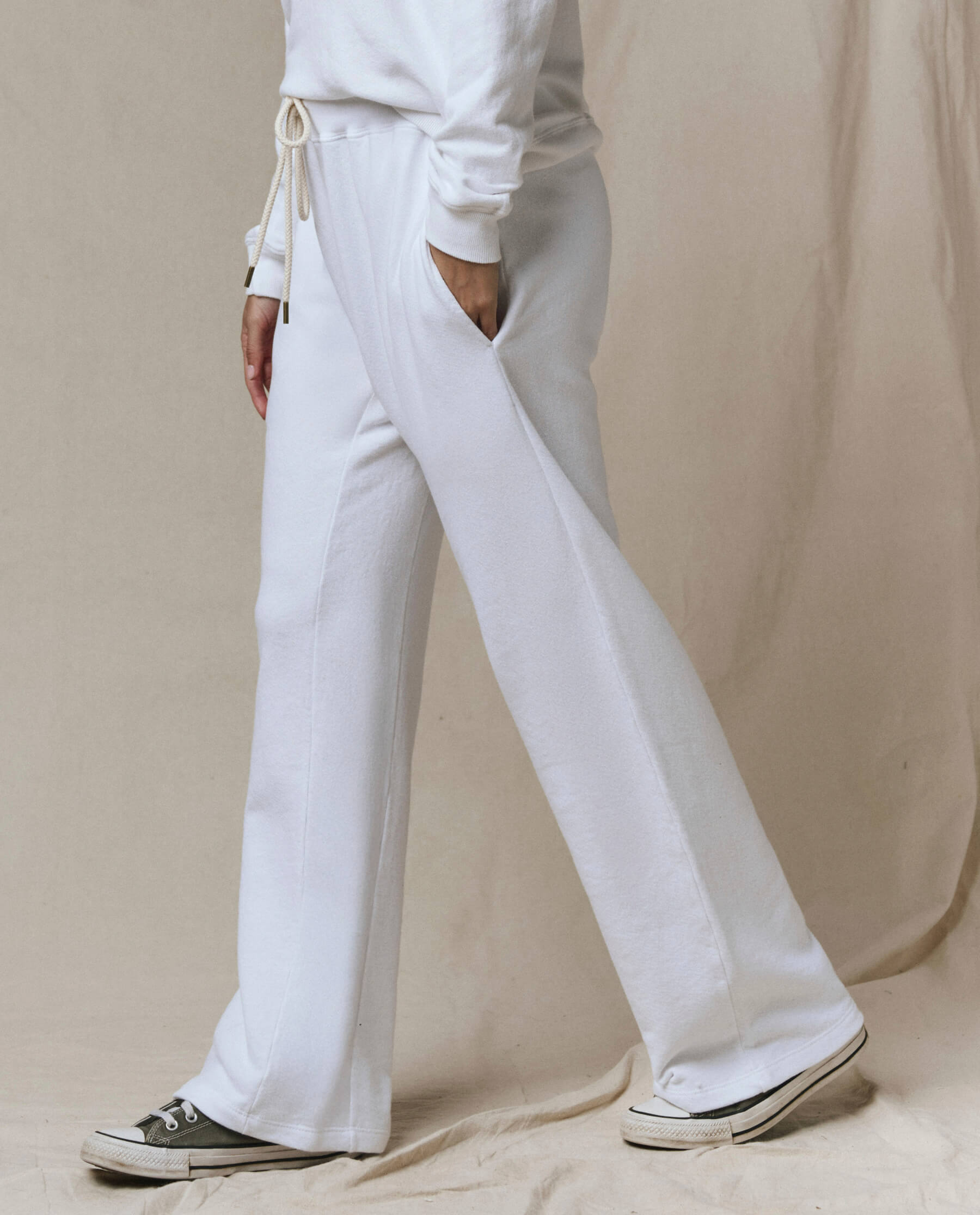 The Horseshoe Sweatpant. Solid -- True White