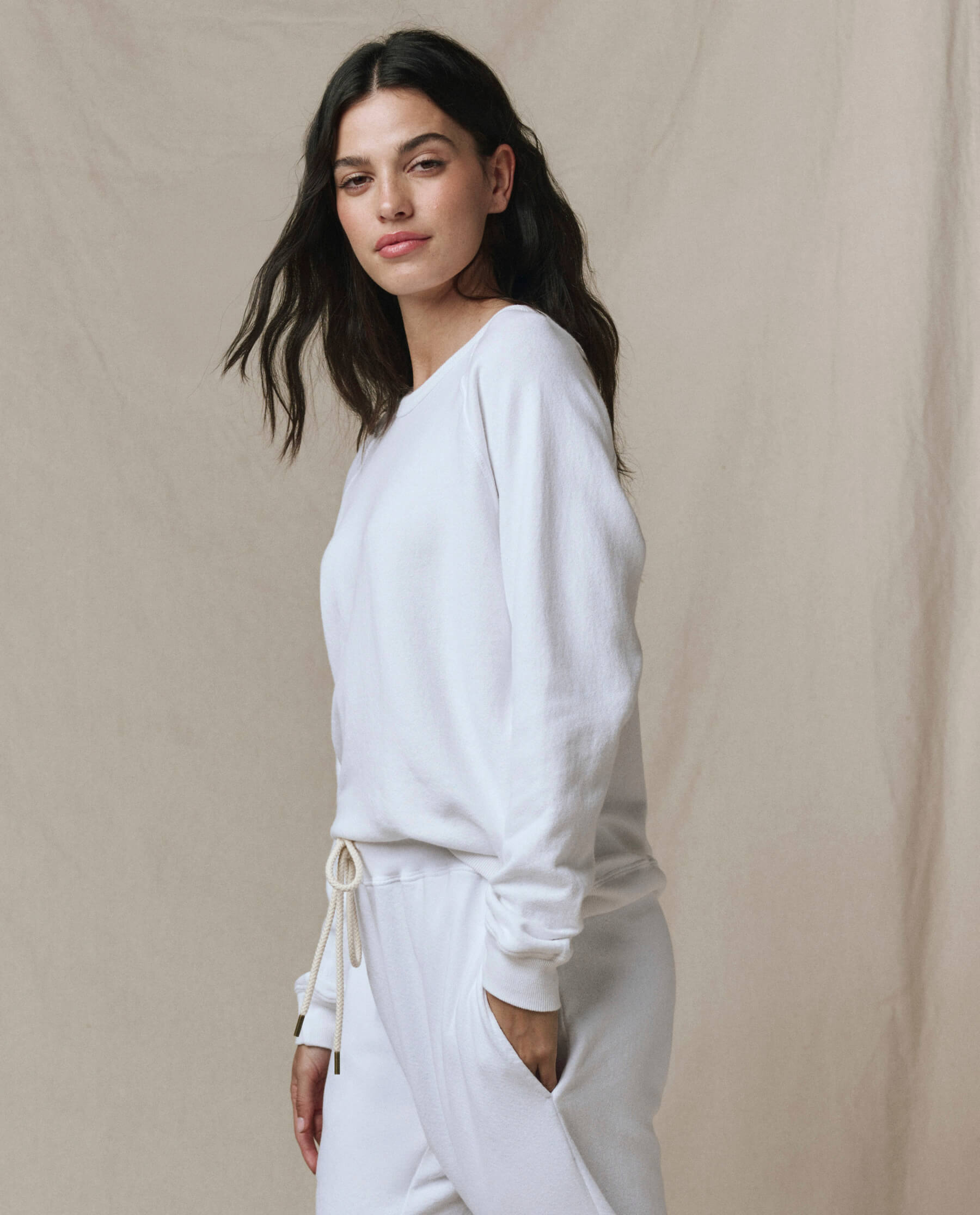 The Rookie Sweatshirt. Solid -- True White