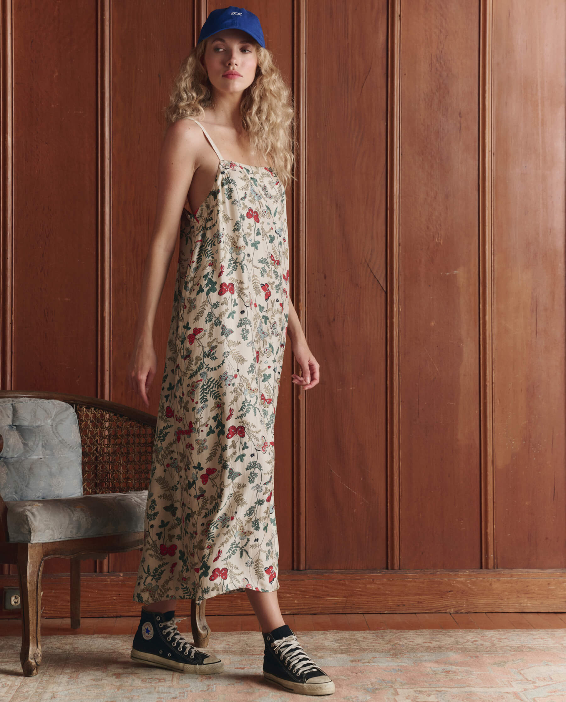 The Sundrift Slip Dress. -- Floating Butterfly
