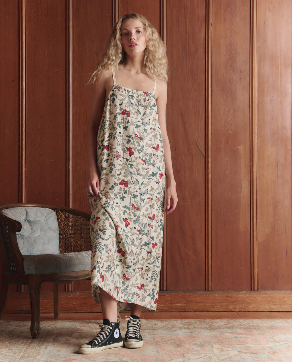 The Sundrift Slip Dress. -- Floating Butterfly