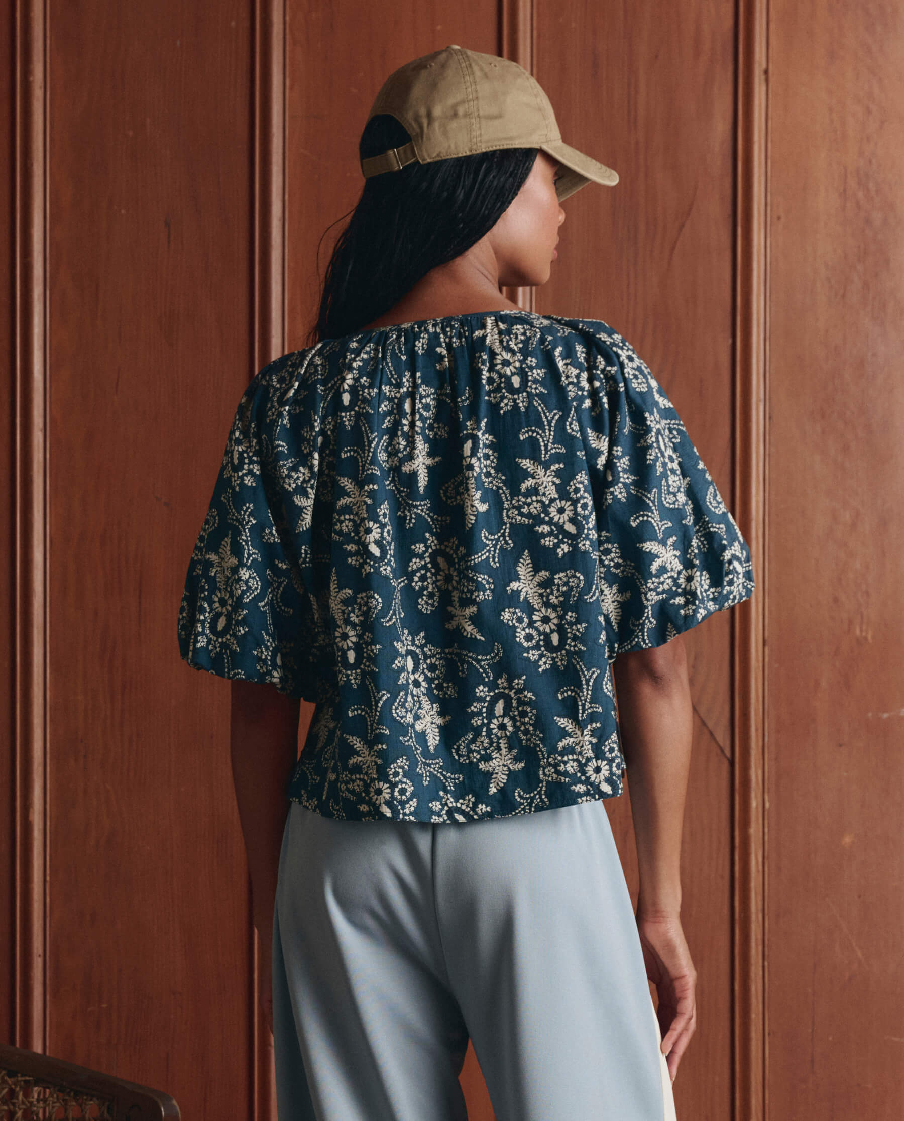 The Blythe Top. -- Indigo Bandana