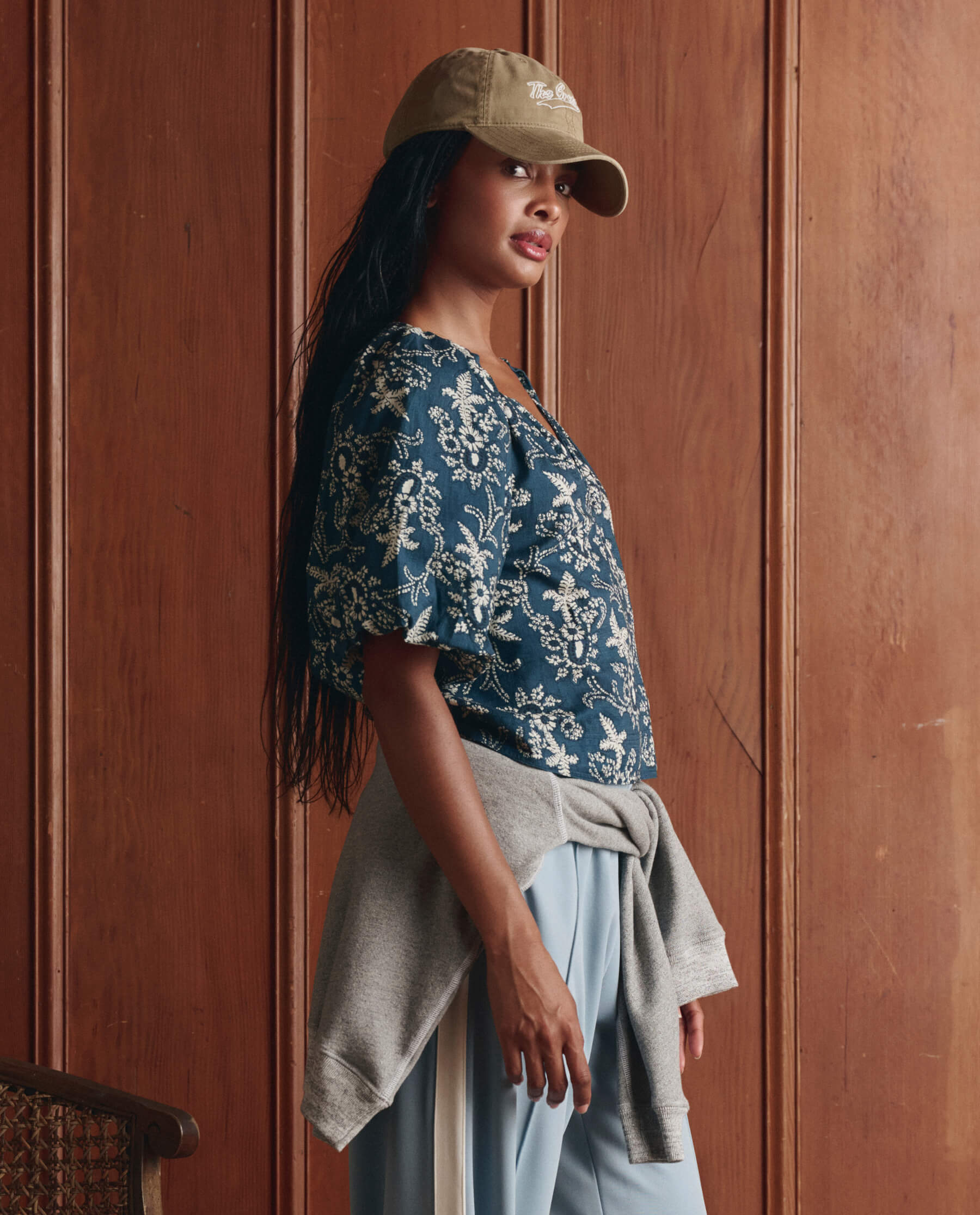 The Blythe Top. -- Indigo Bandana