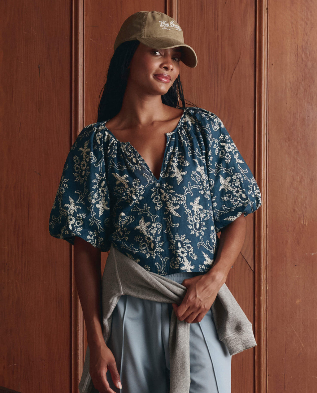 The Blythe Top. -- Indigo Bandana