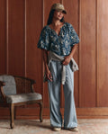 The Blythe Top. -- Indigo Bandana