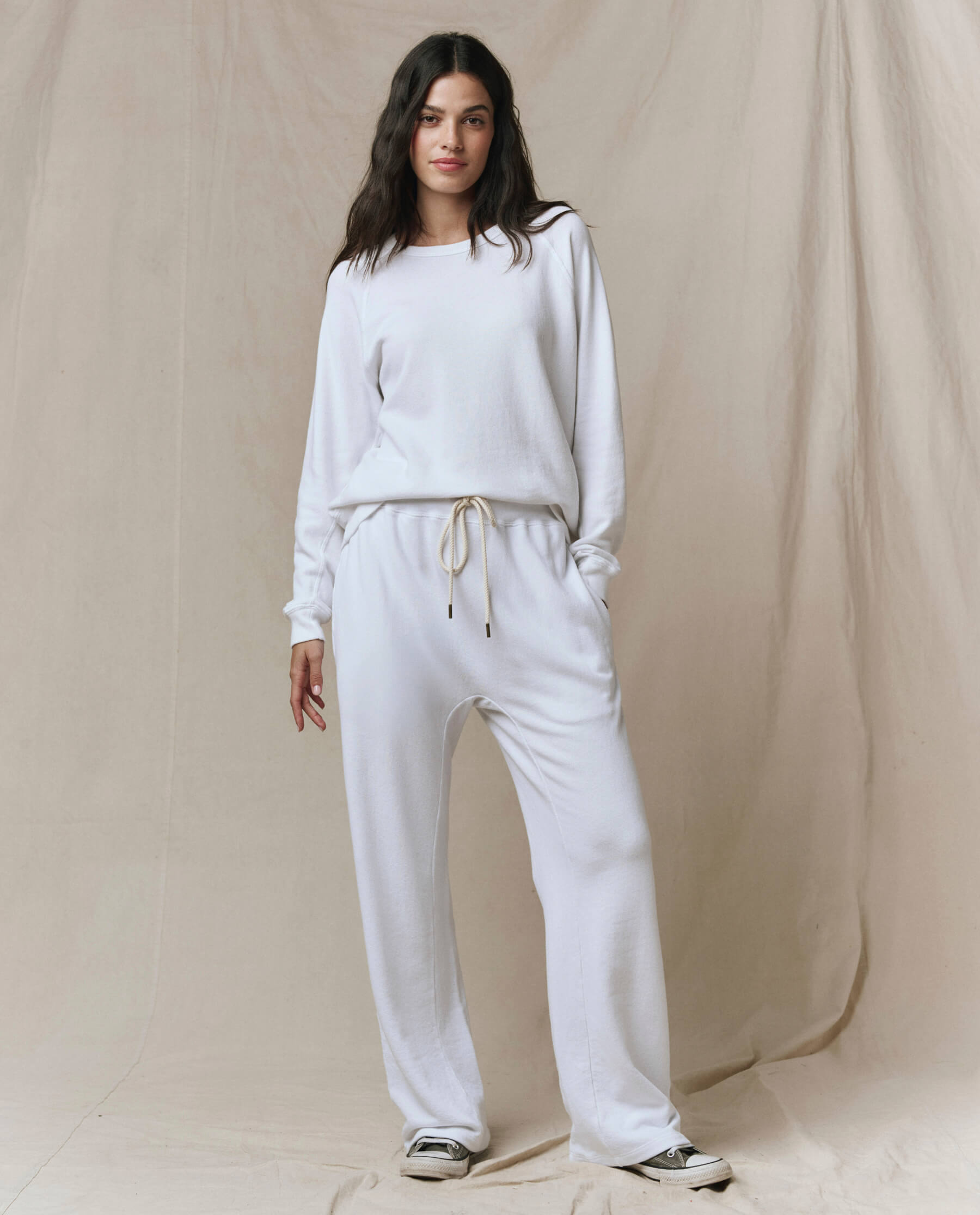 The Horseshoe Sweatpant. Solid -- True White