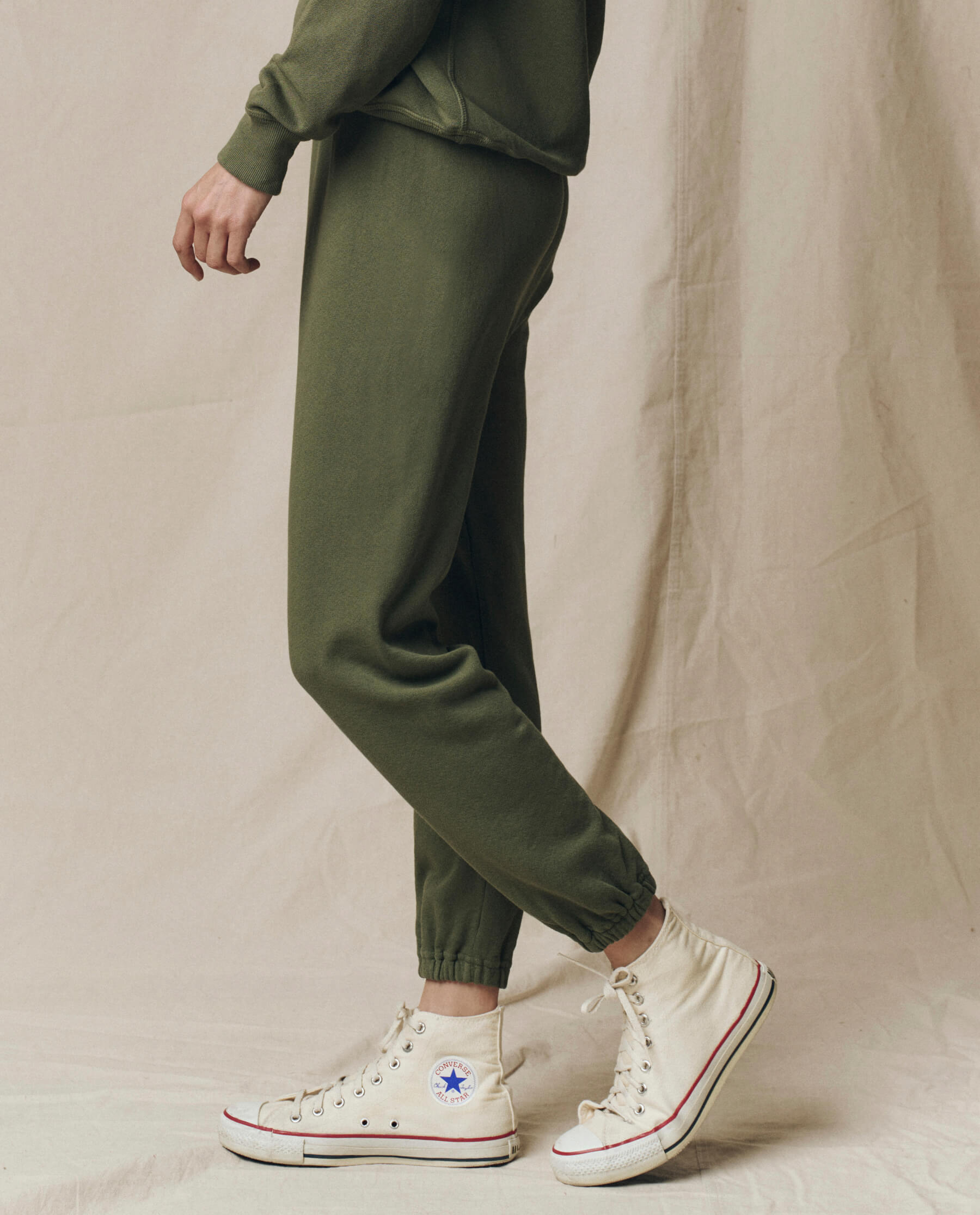 The Stadium Sweatpant. Solid -- Heritage Army