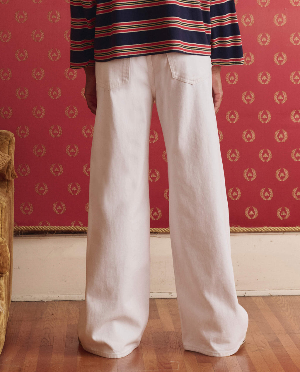 The Slouch Wide Leg Jean. -- True White