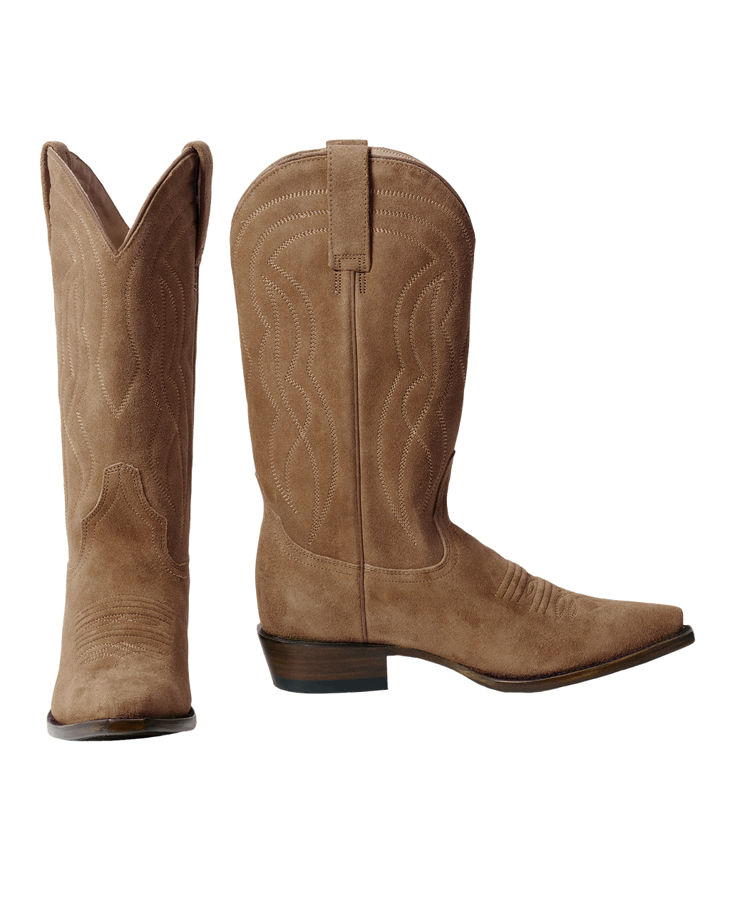The Cowboy Boot (Suede). -- Tan