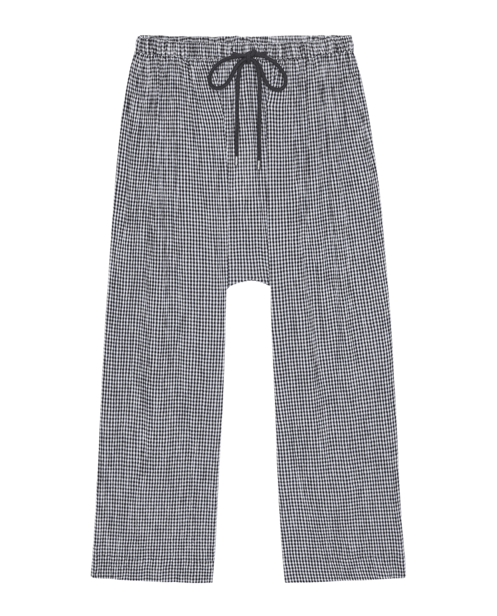 The Reef Pant. -- Black And Cream Check