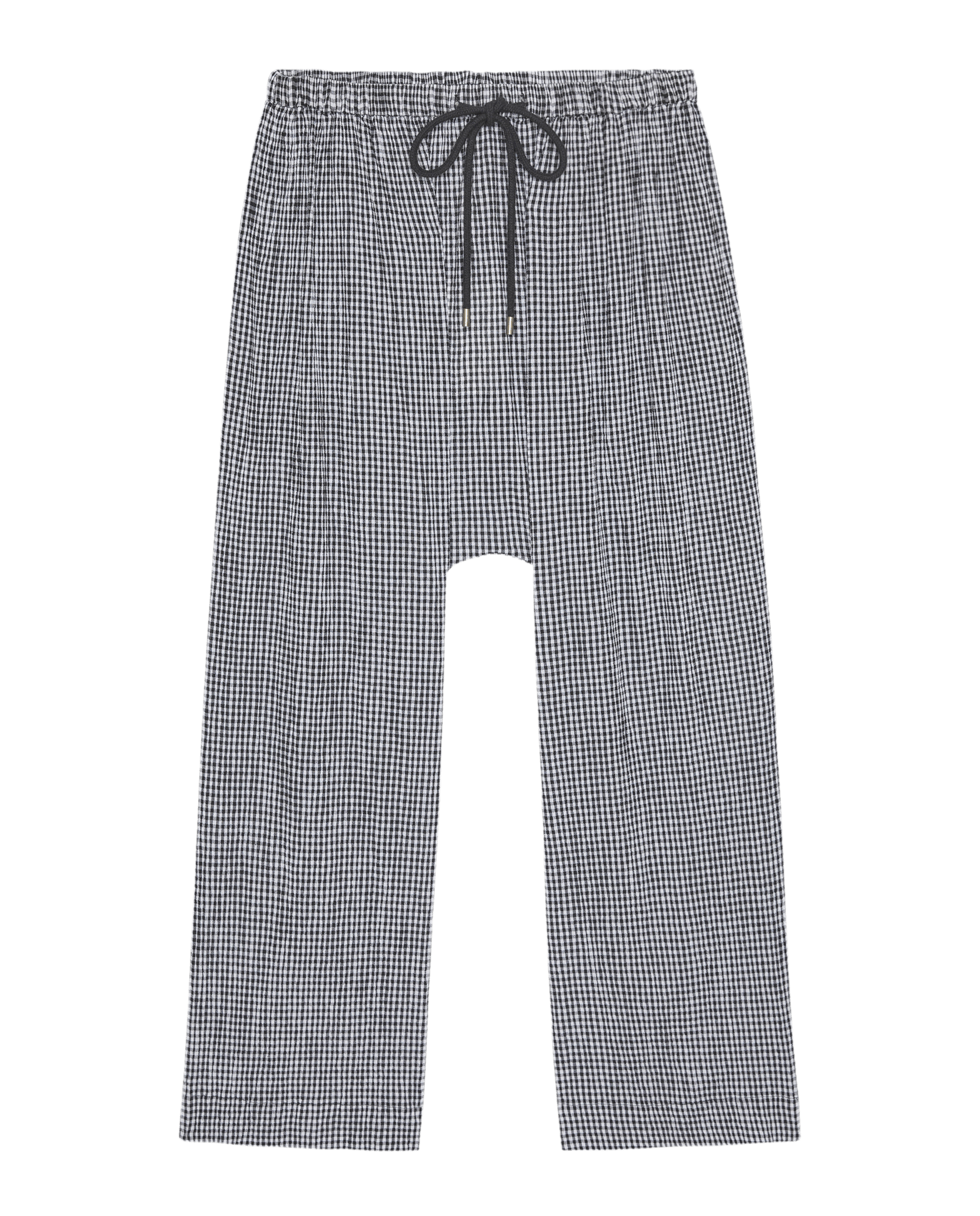 The Reef Pant. -- Black And Cream Check