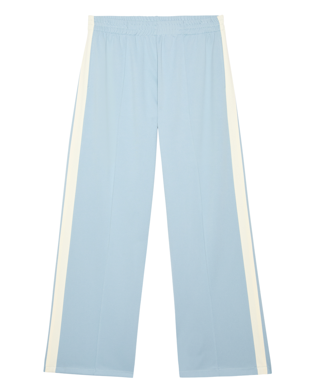 The Wide Leg Track Pant. -- Robin Blue