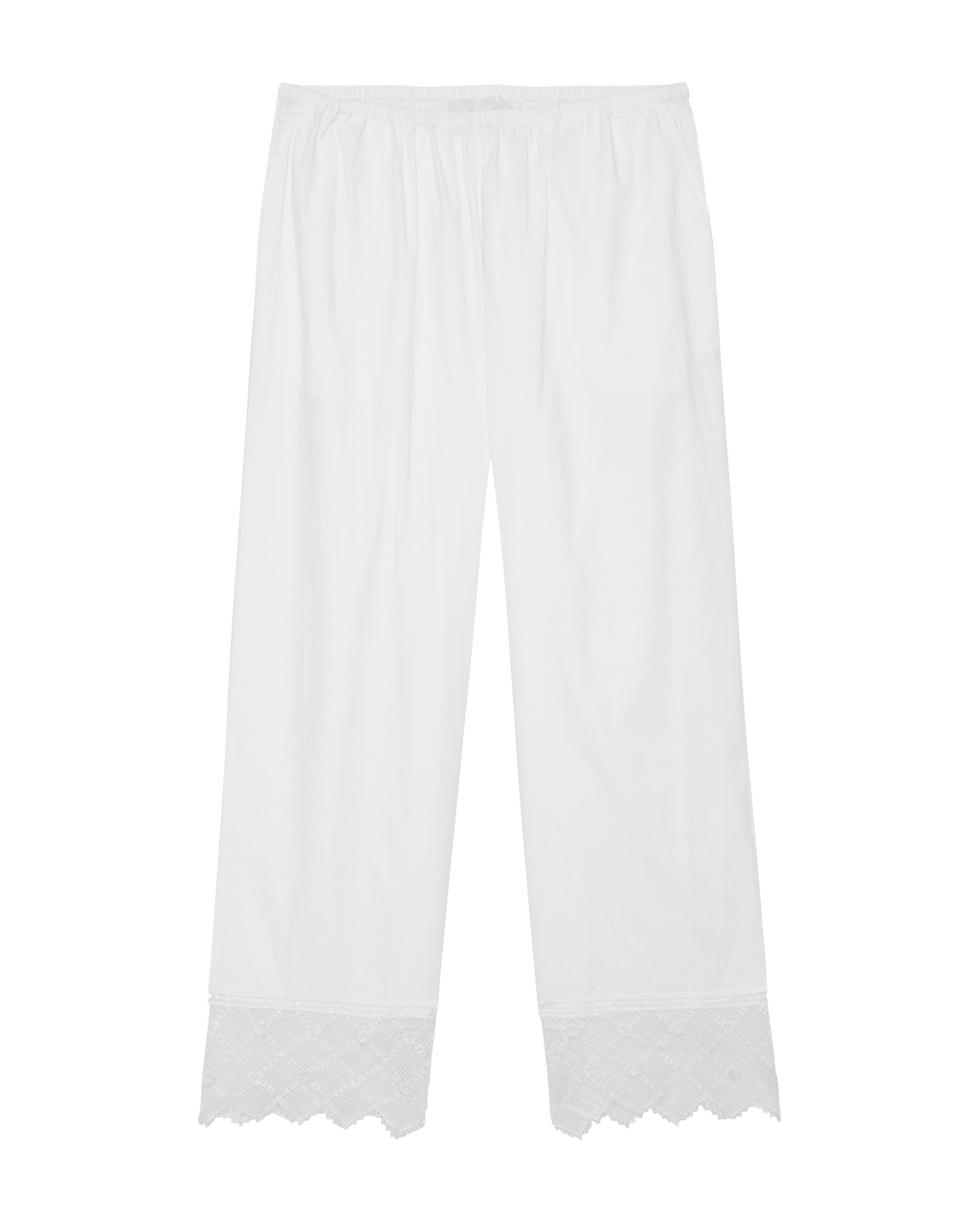 The Rosette Crochet Pant. -- Cream