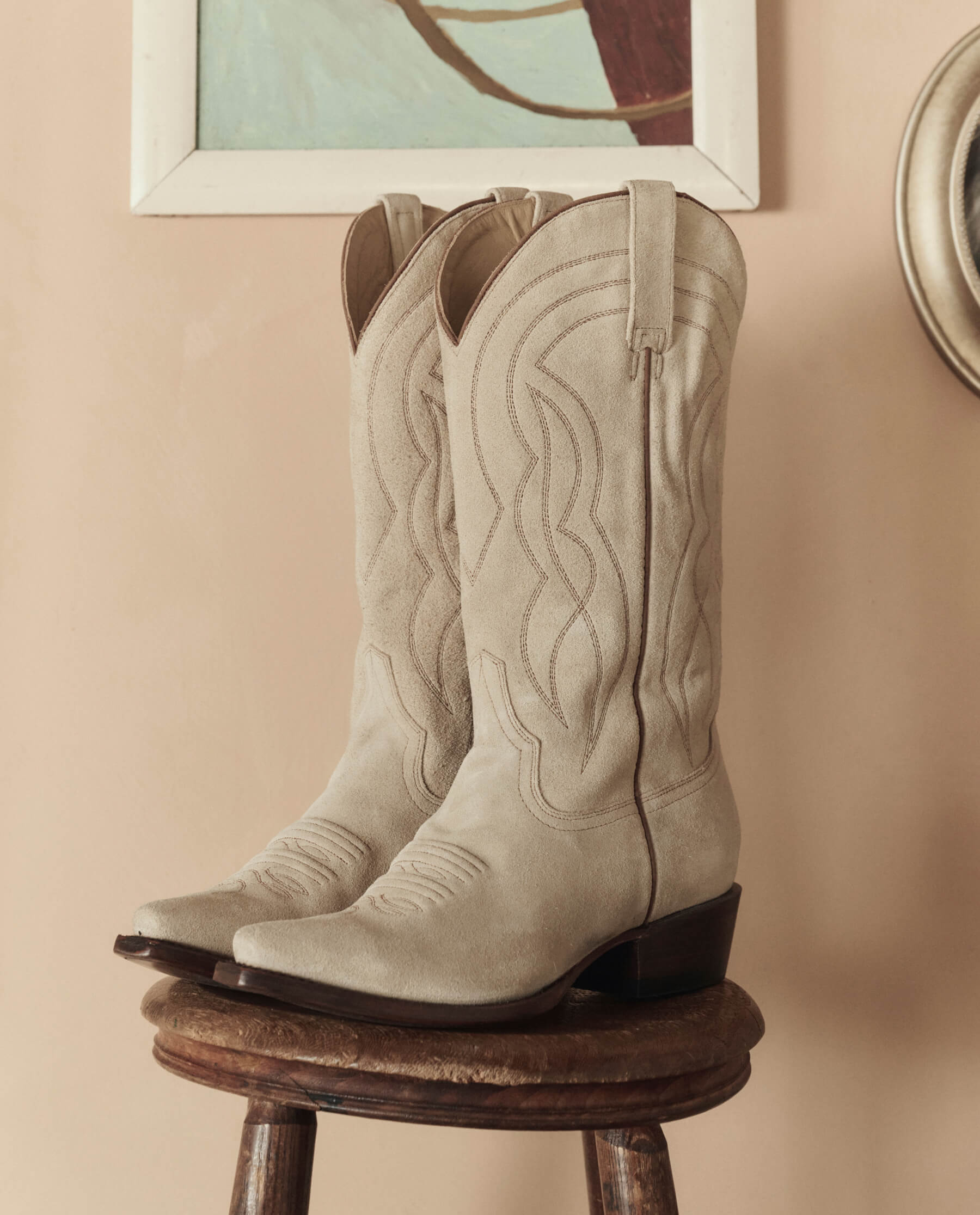 The Cowboy Boot (Suede). -- Pearl
