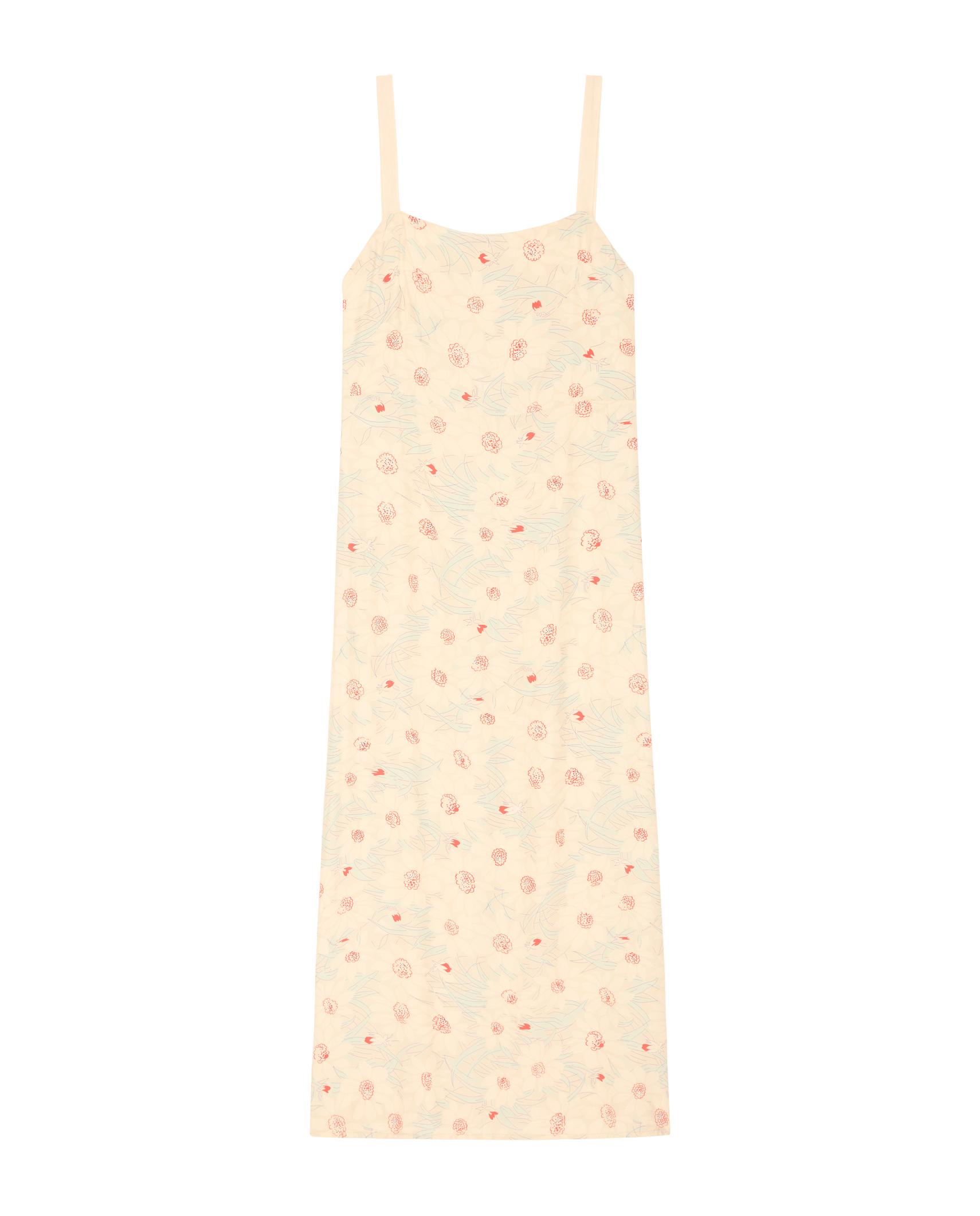 The Sunroom Slip Dress. -- Champagne Scattered Bloom